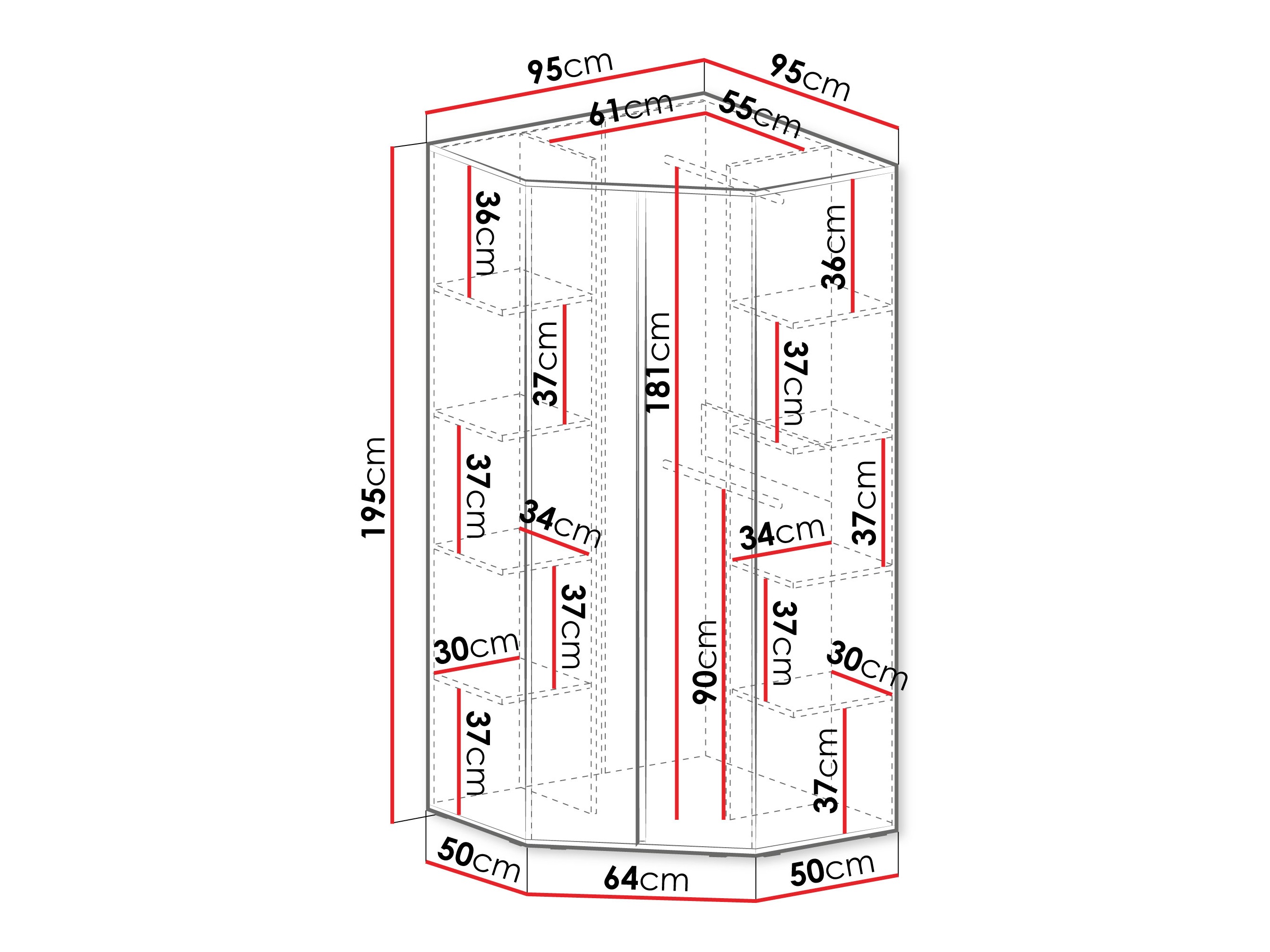 Kotna omara Fiosono 101 (Prašno zelena + Hrast)