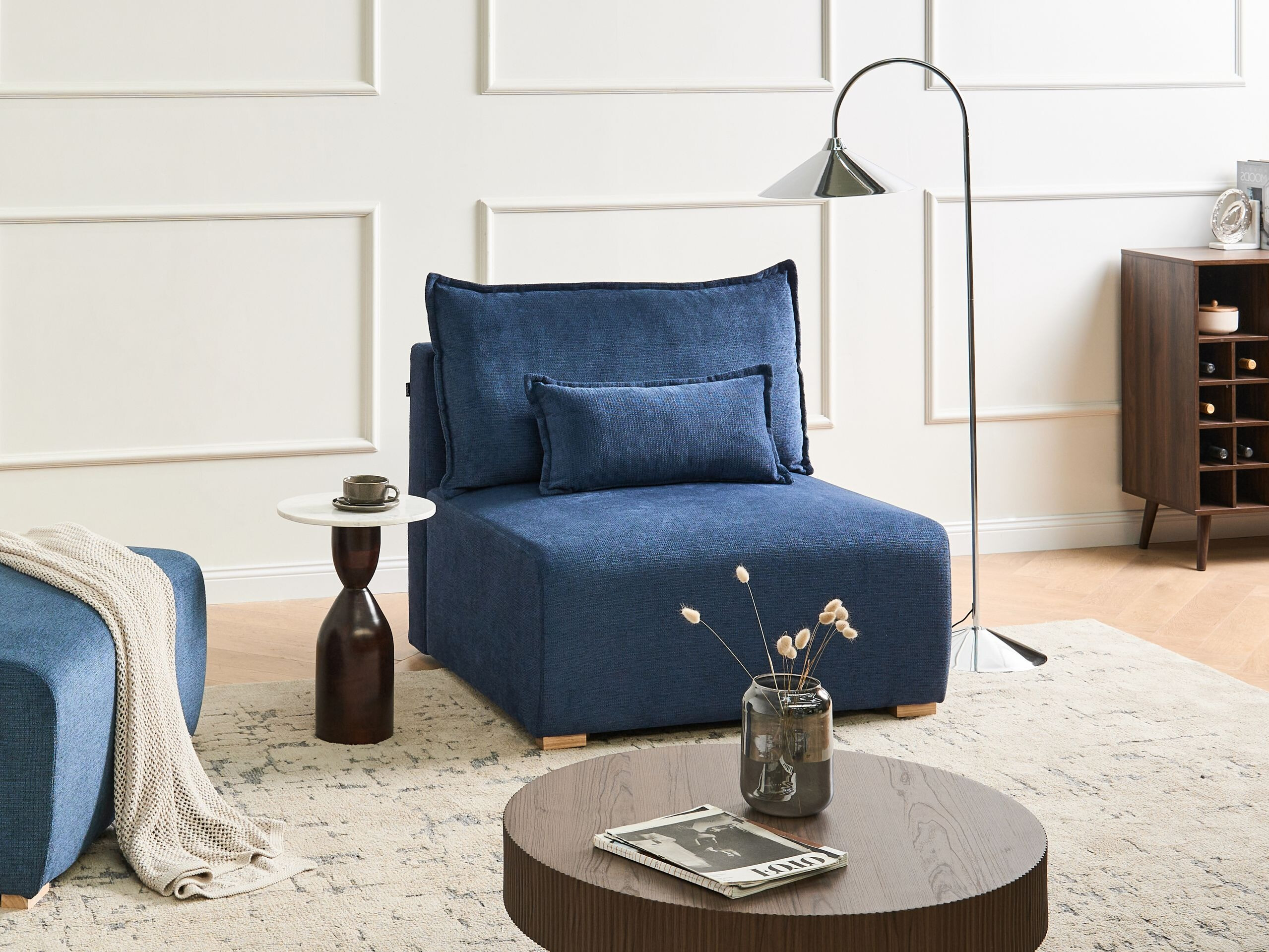 Modularni fotelj Berwyn 3018 (Modra)