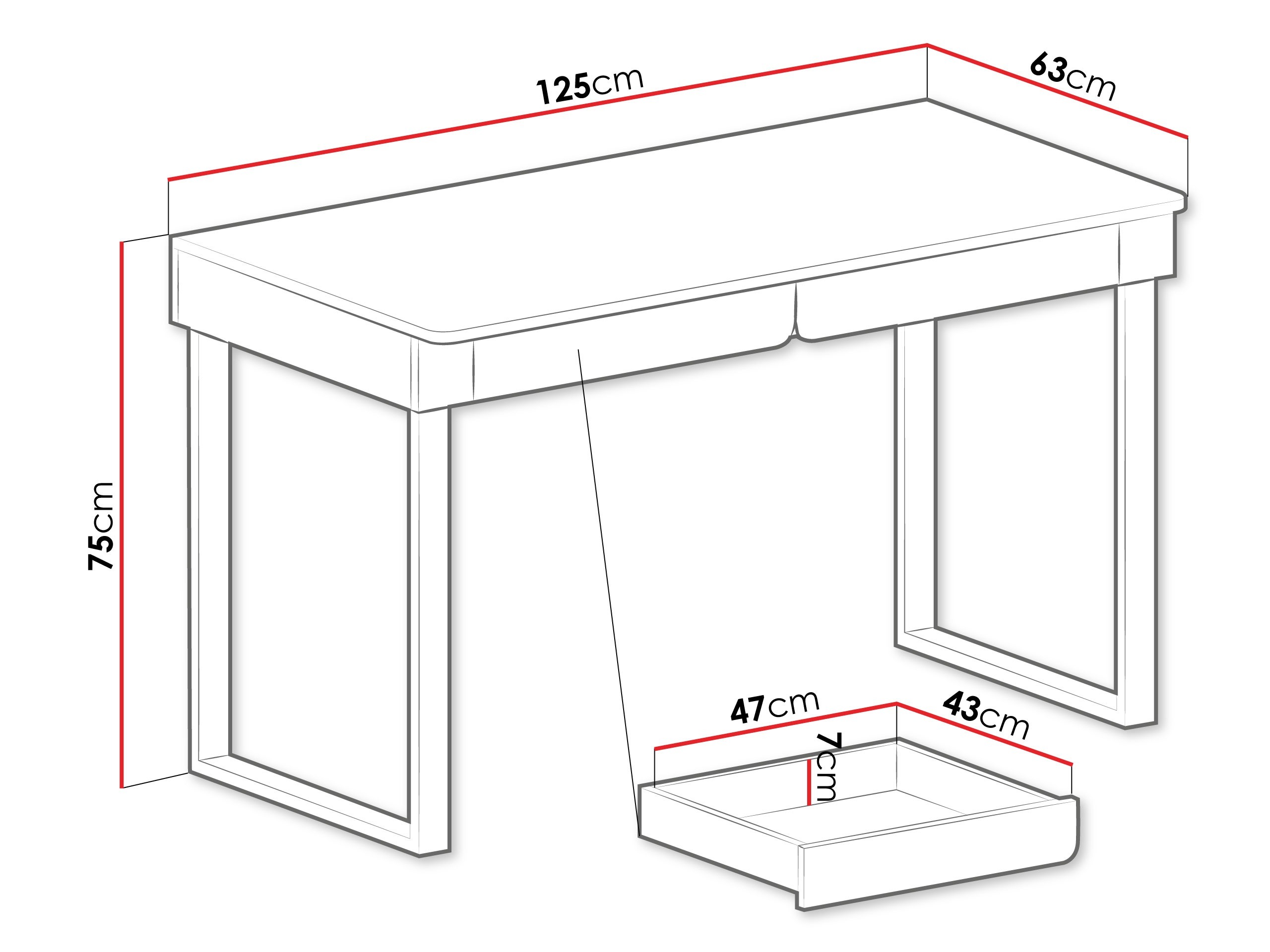 Pisalna miza Fiosono 109 (Prašno zelena + Hrast)