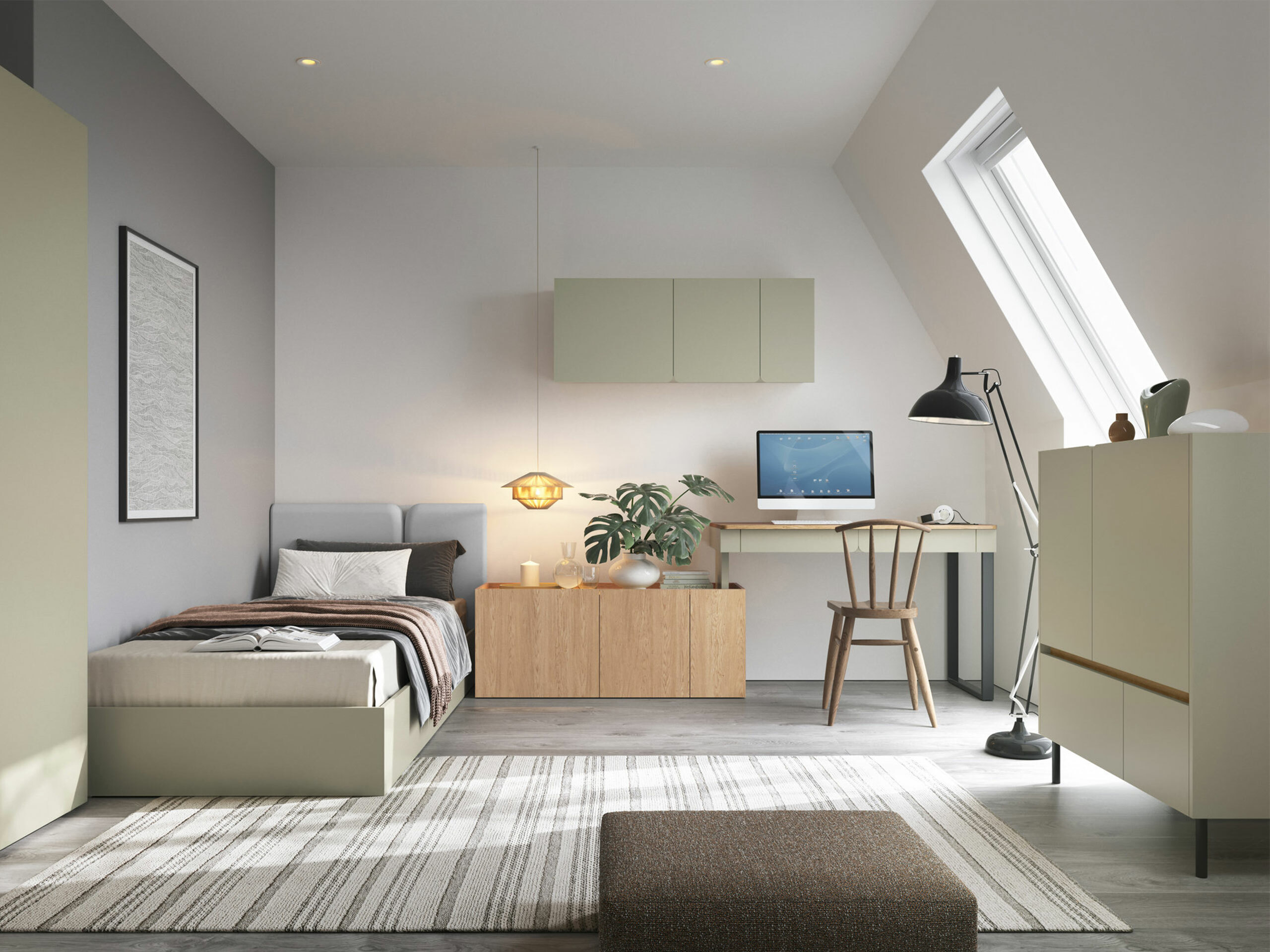 Stenska omarica Fiosono 111 (Evkaliptus + Hrast)