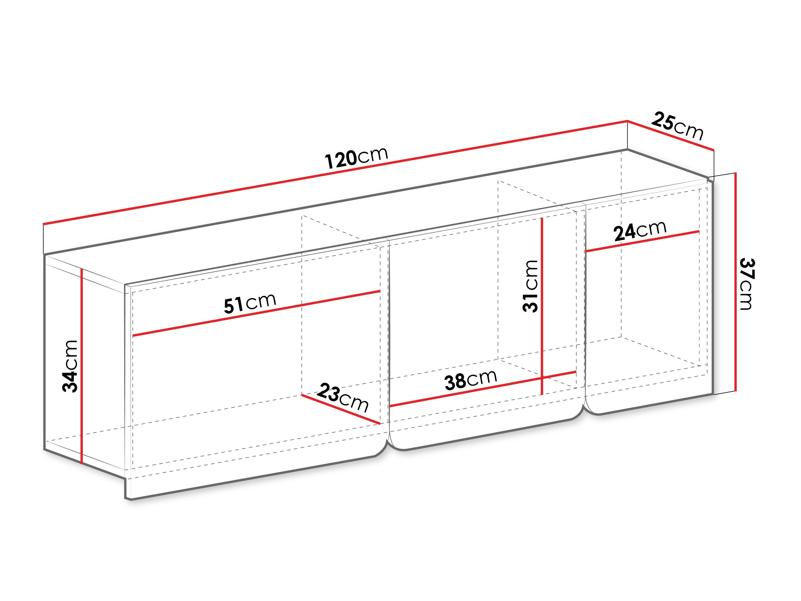 Stenska omarica Fiosono 111 (Evkaliptus + Hrast)