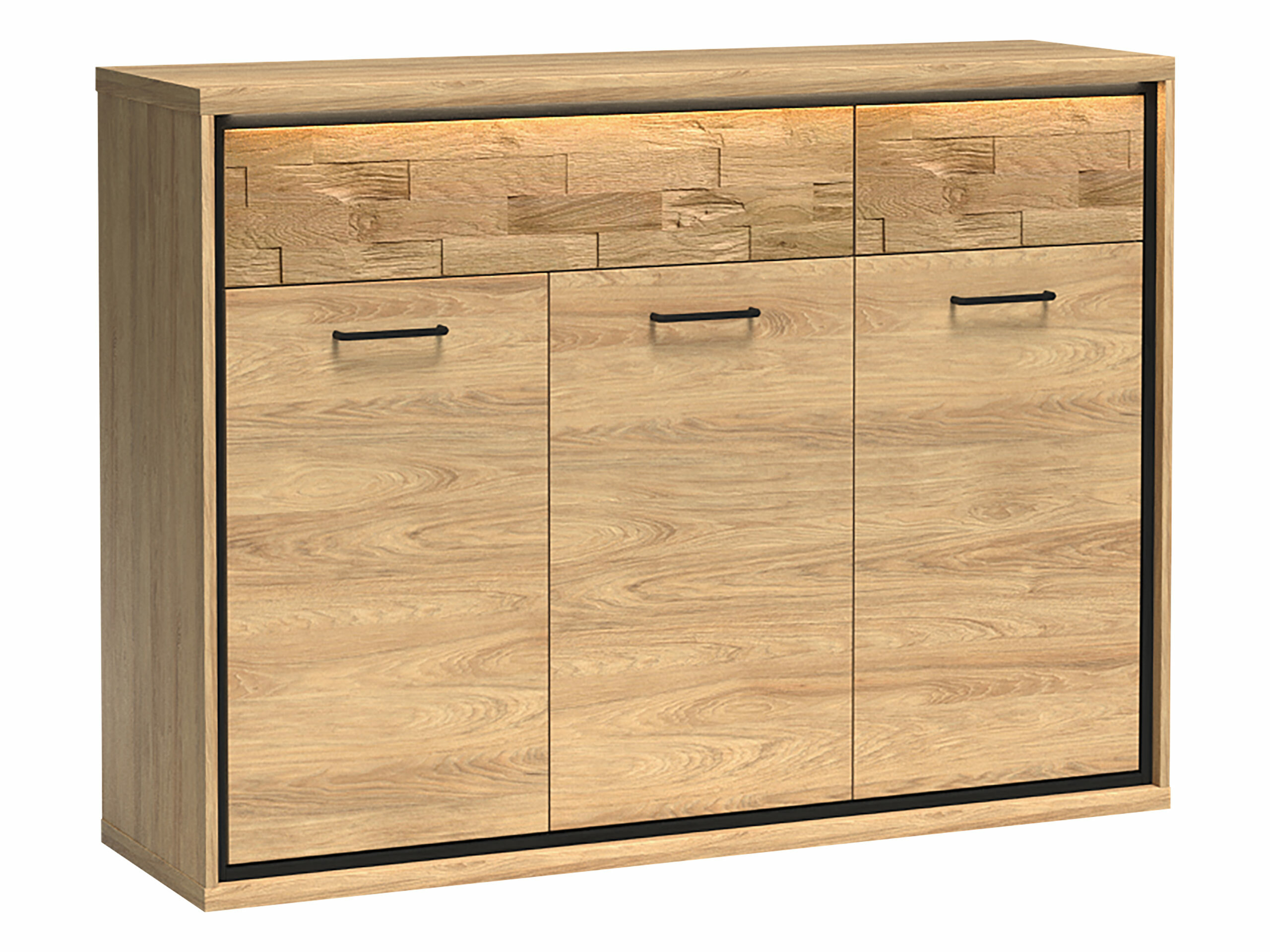 Komoda Etrmoni 104 (Svetel les + Hrast)