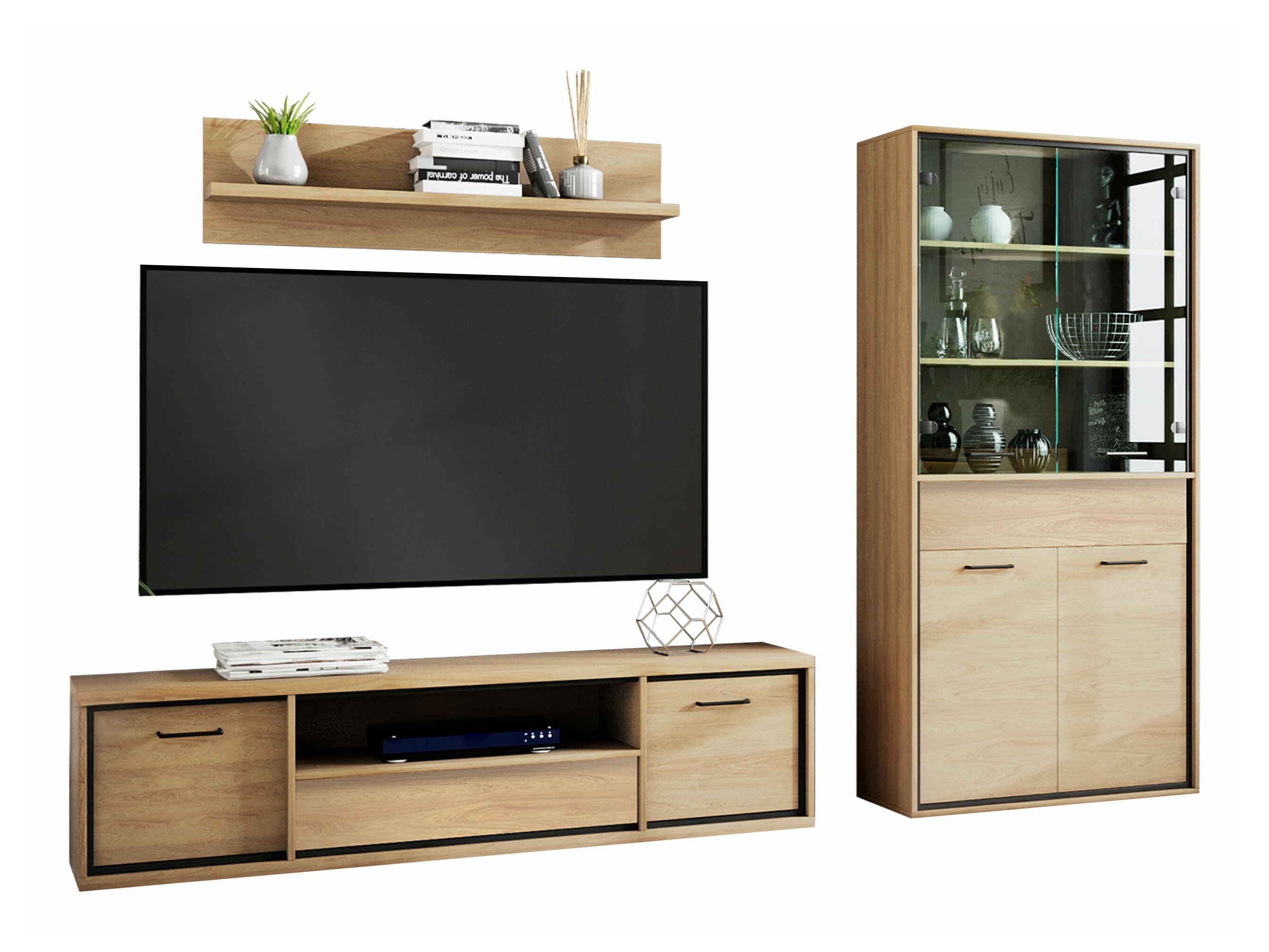 Komplet za dnevno sobo Etrmoni 119 (Svetel les)