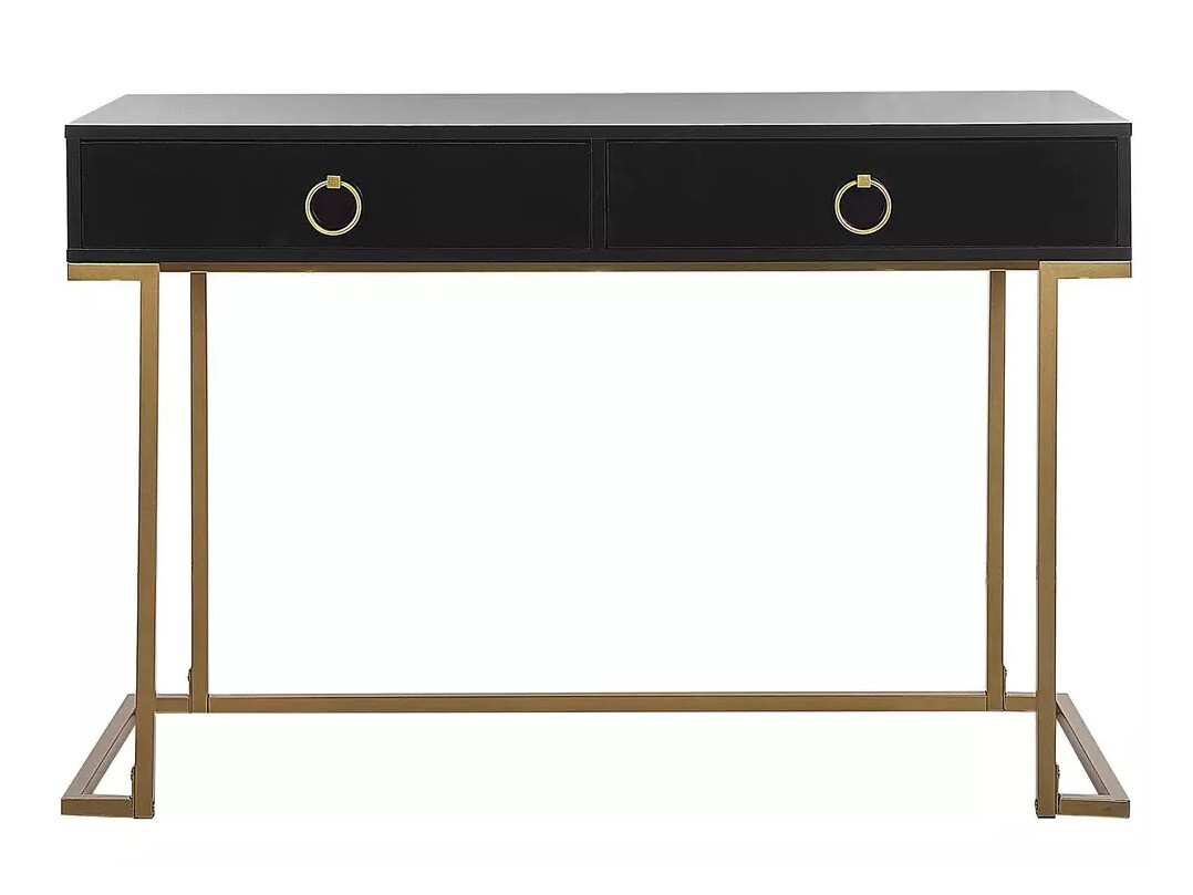 Konzolna miza Berwyn 3020 (Črna + Zlata)