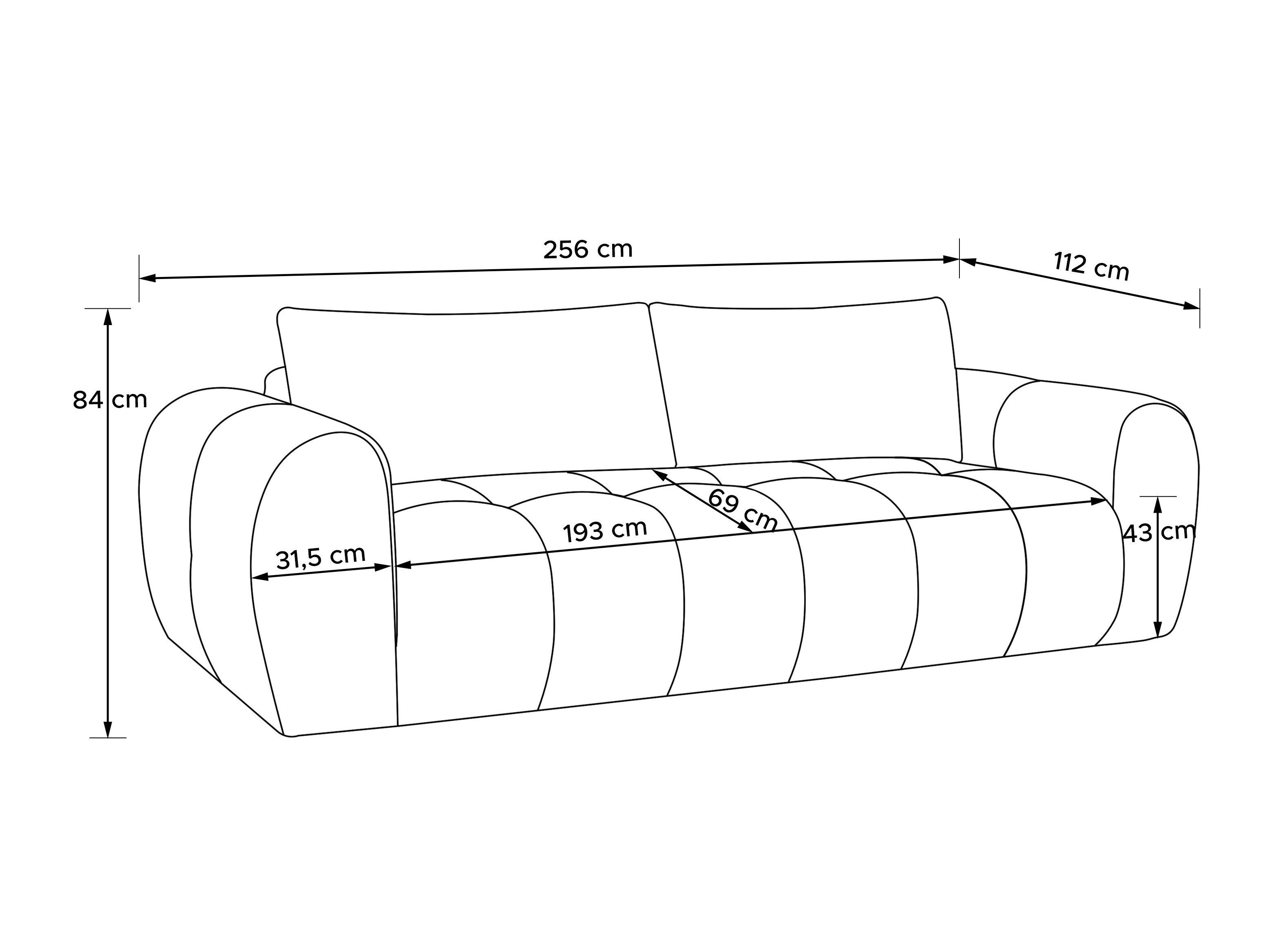 Raztegljiv kavč Temecula 131 (Anthology 16)