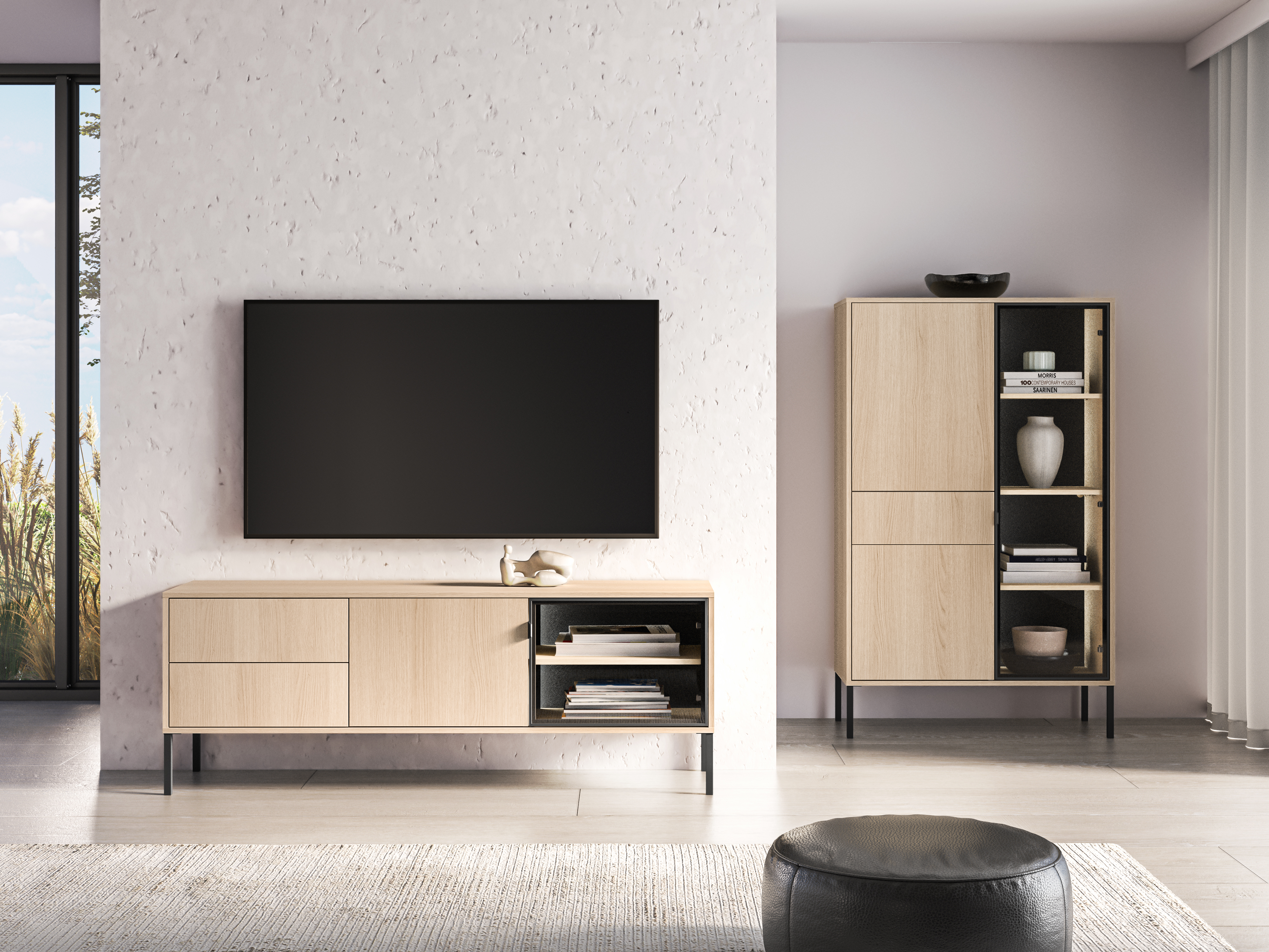 Komplet za dnevno sobo Virsalo 105 (Hrast)