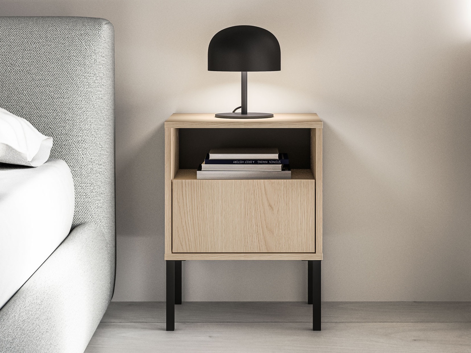 Nočna omarica Virsalo 104 (Hrast)