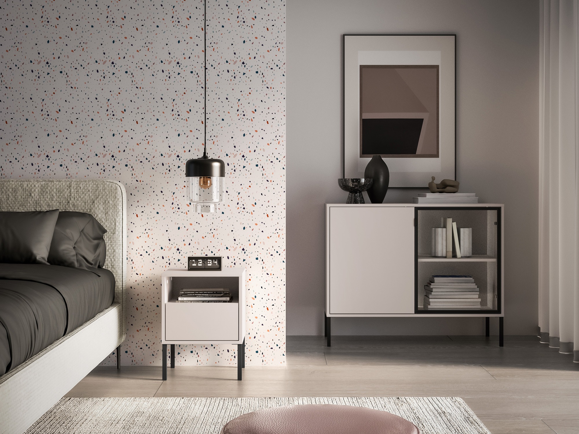 Nočna omarica Virsalo 104 (Kašmir)