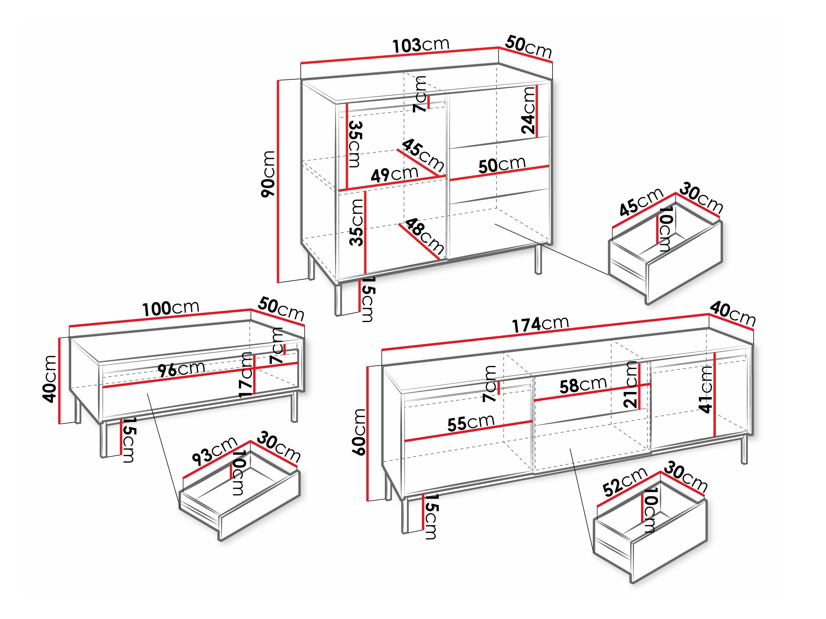 Komplet za dnevno sobo Comfivo Delruva 106 (Bela)