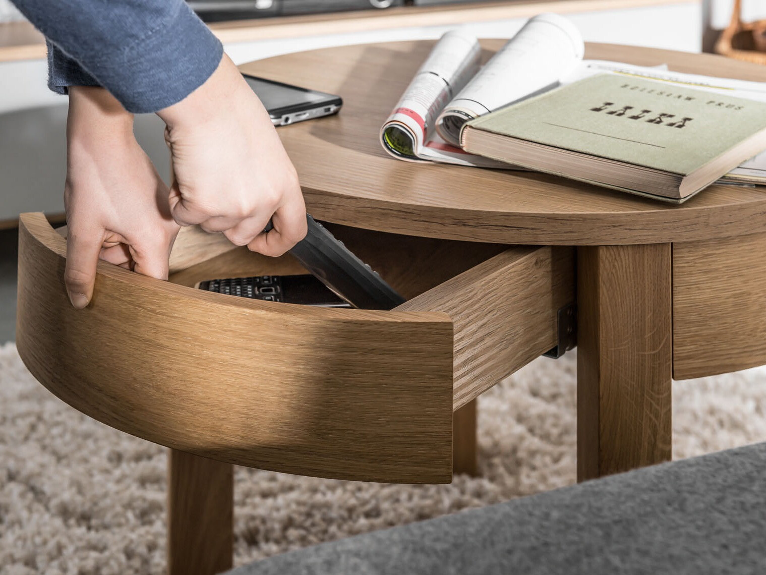 Klubska mizica Sosero 102 (Hrast)