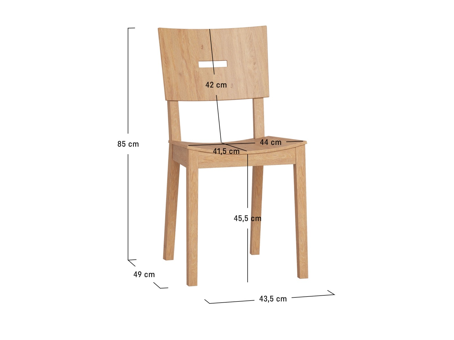 Stol Sosero 100 (Bela)