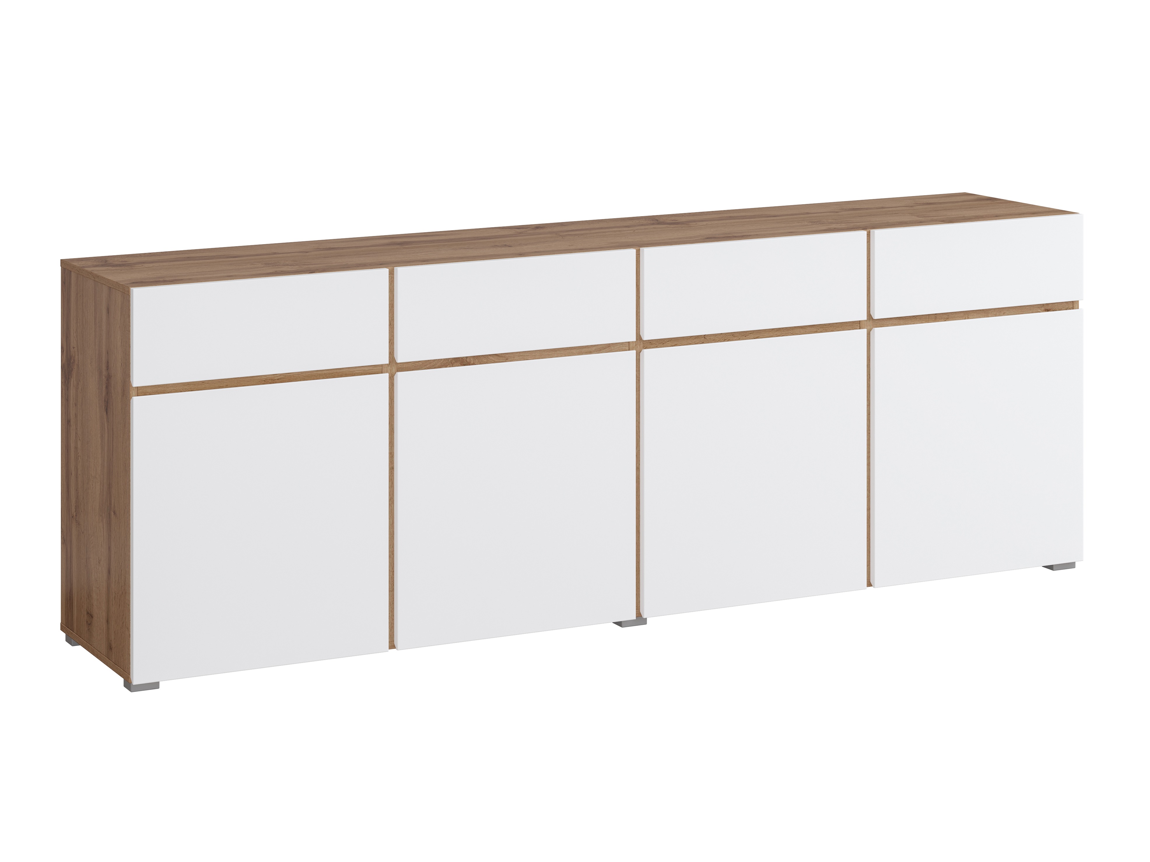 Komoda Alfere 100 (Wotan hrast + Bela)