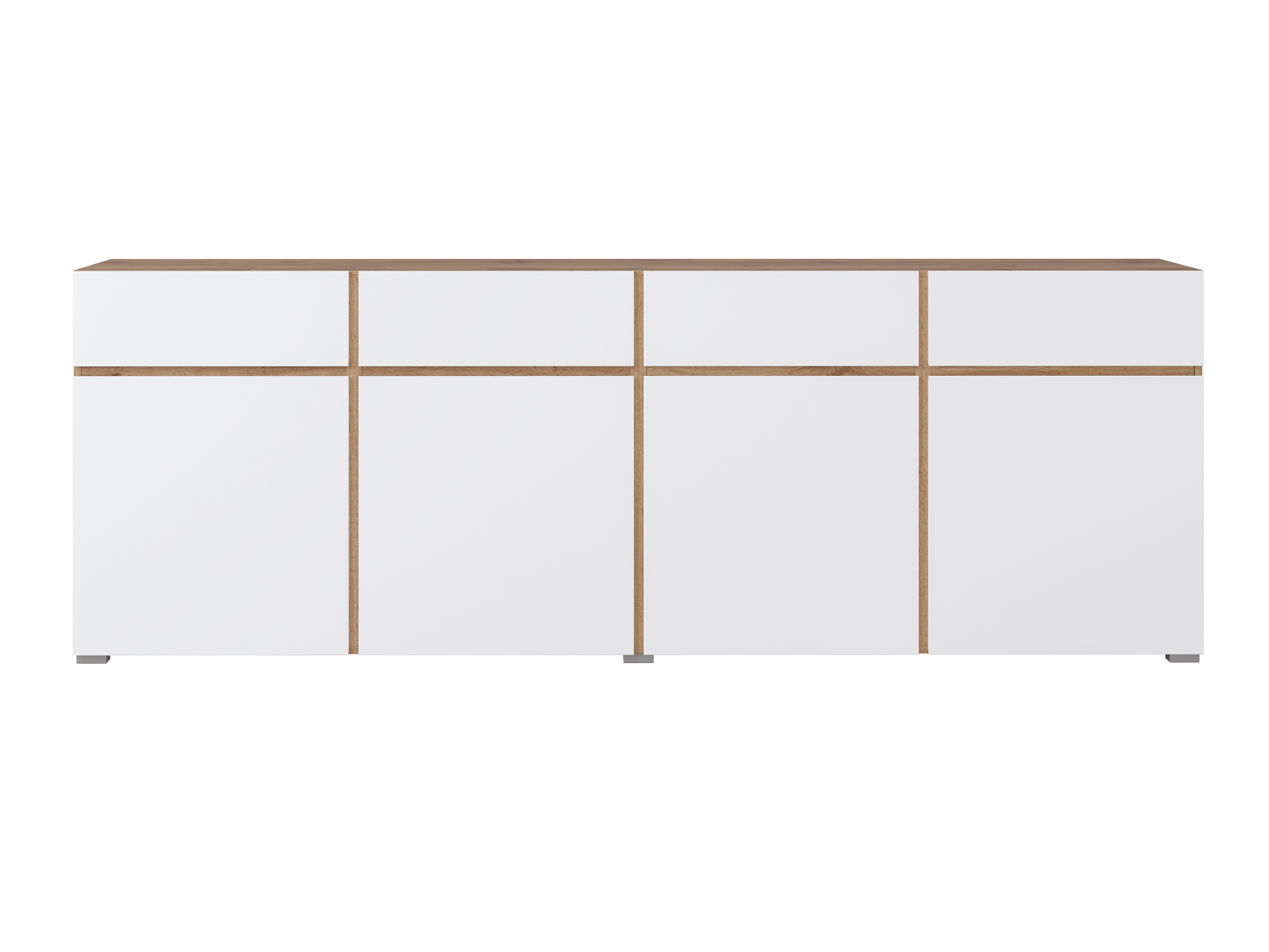 Komoda Alfere 100 (Wotan hrast + Bela)