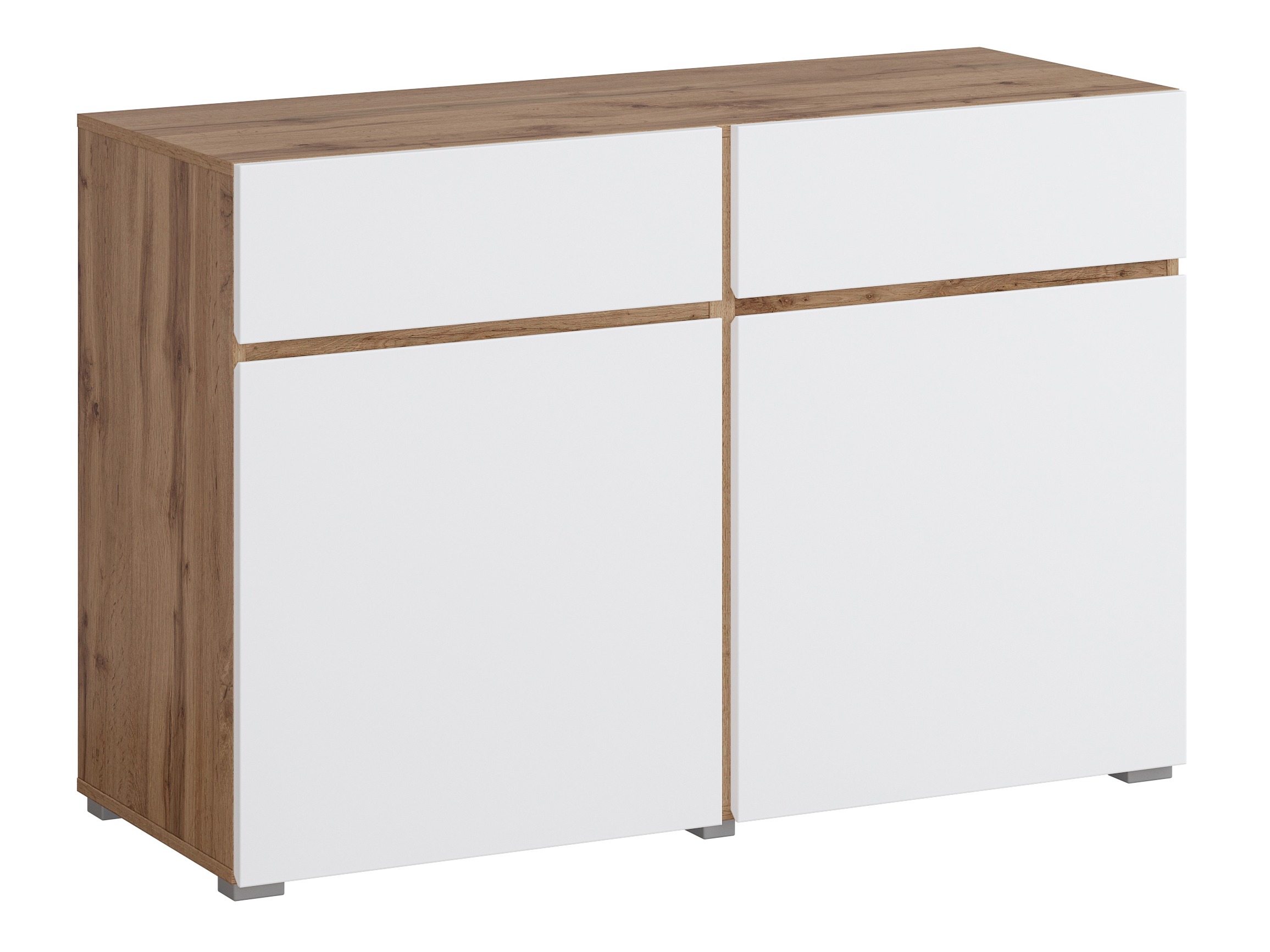 Komoda Alfere 104 (Wotan hrast + Bela)