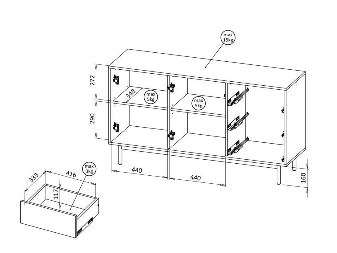 Komplet za dnevno sobo Avimera 106 (Ja)