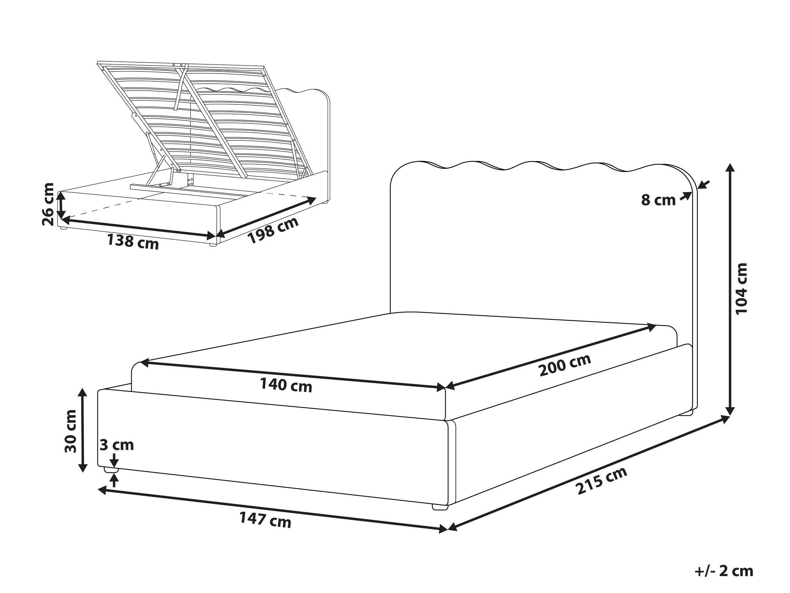 Postelja Berwyn 3047