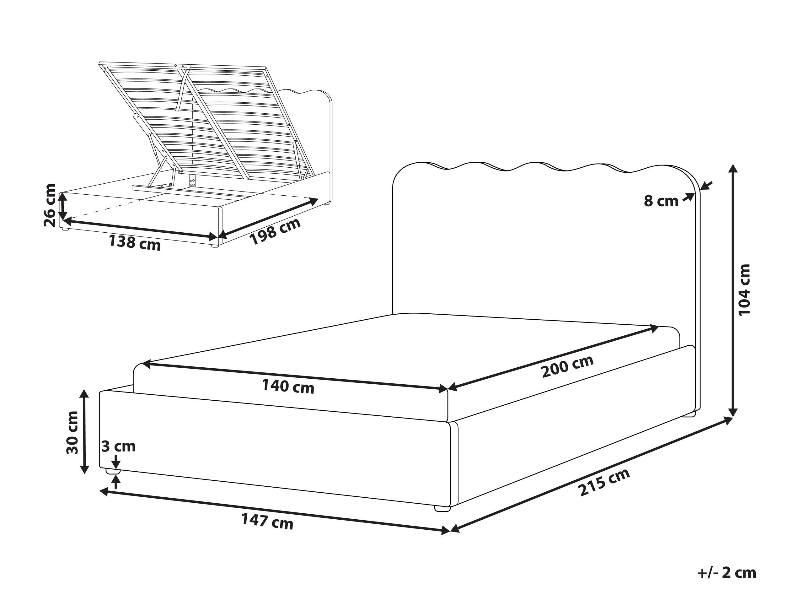 Postelja Berwyn 3049