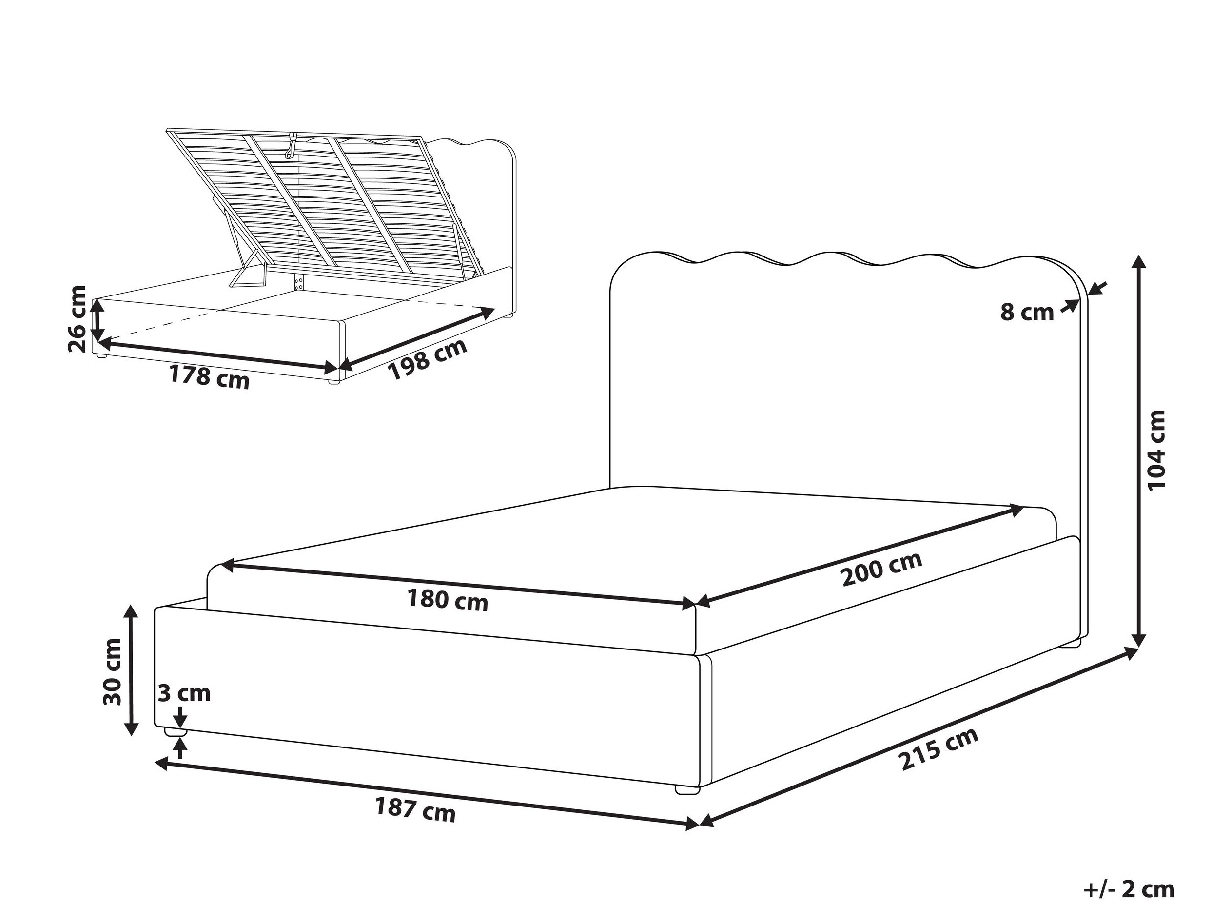 Postelja Berwyn 3049