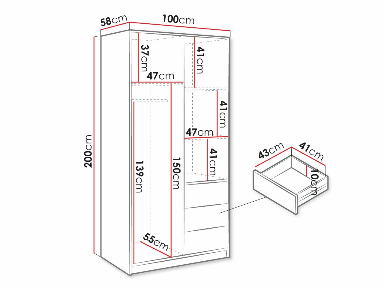Garderobna omara Lombala 102