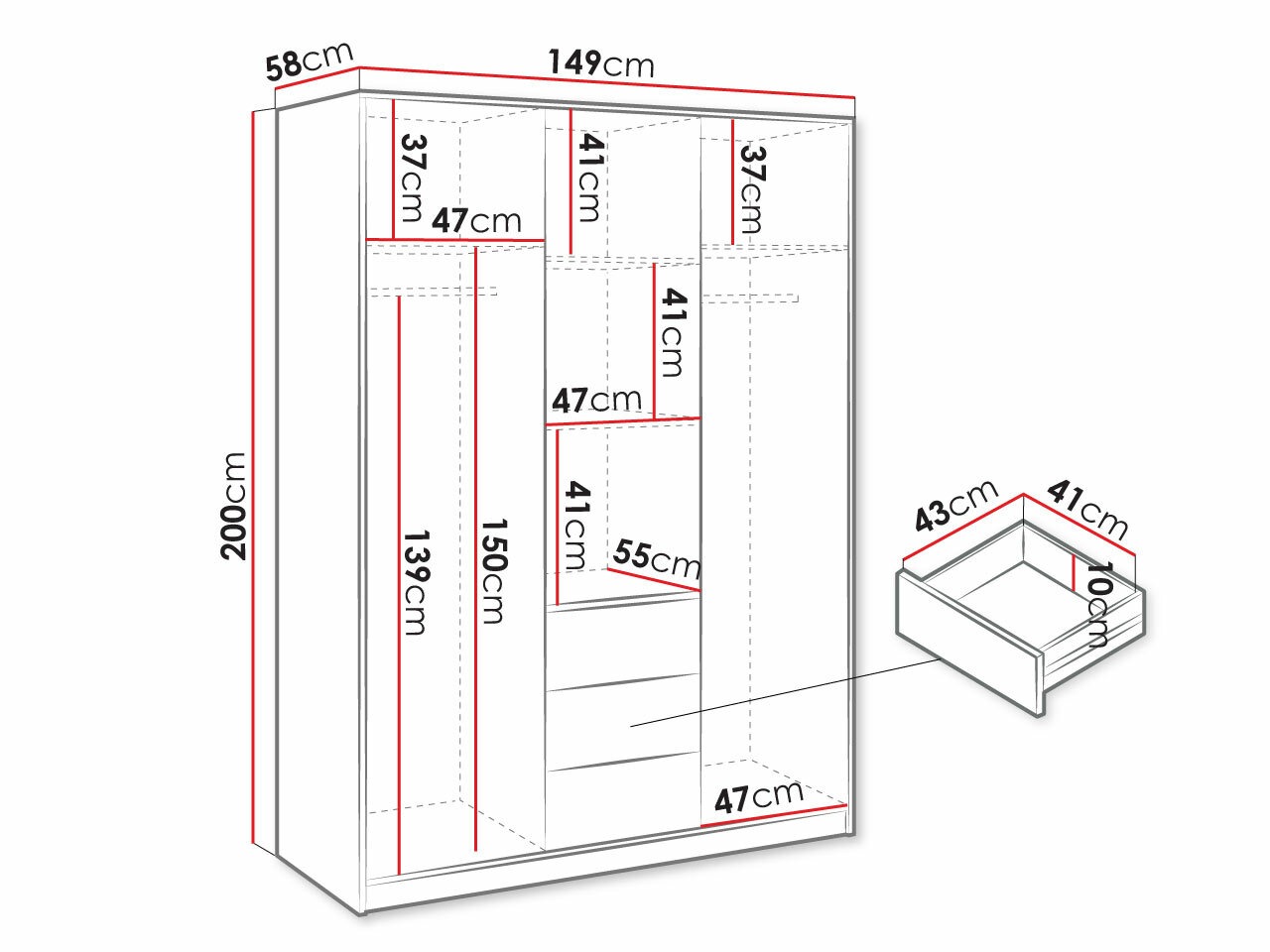 Garderobna omara Lombala 103