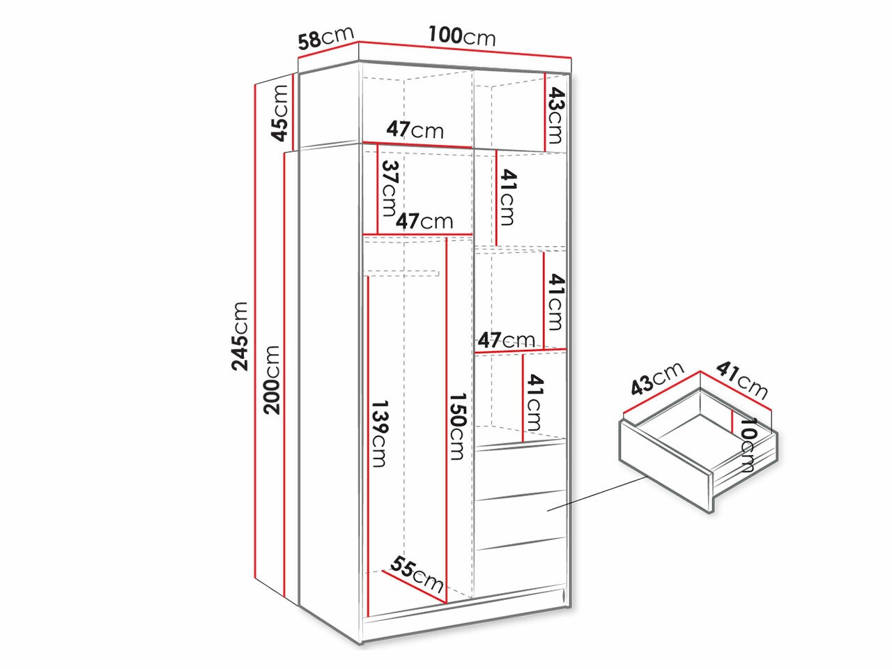 Garderobna omara Lombala 108