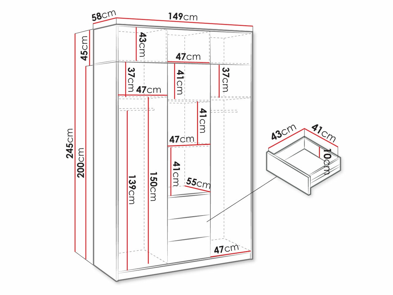 Garderobna omara Lombala 109