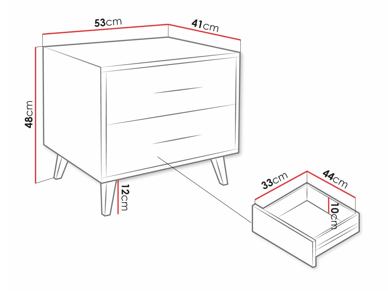 Nočna omarica Lombala 101