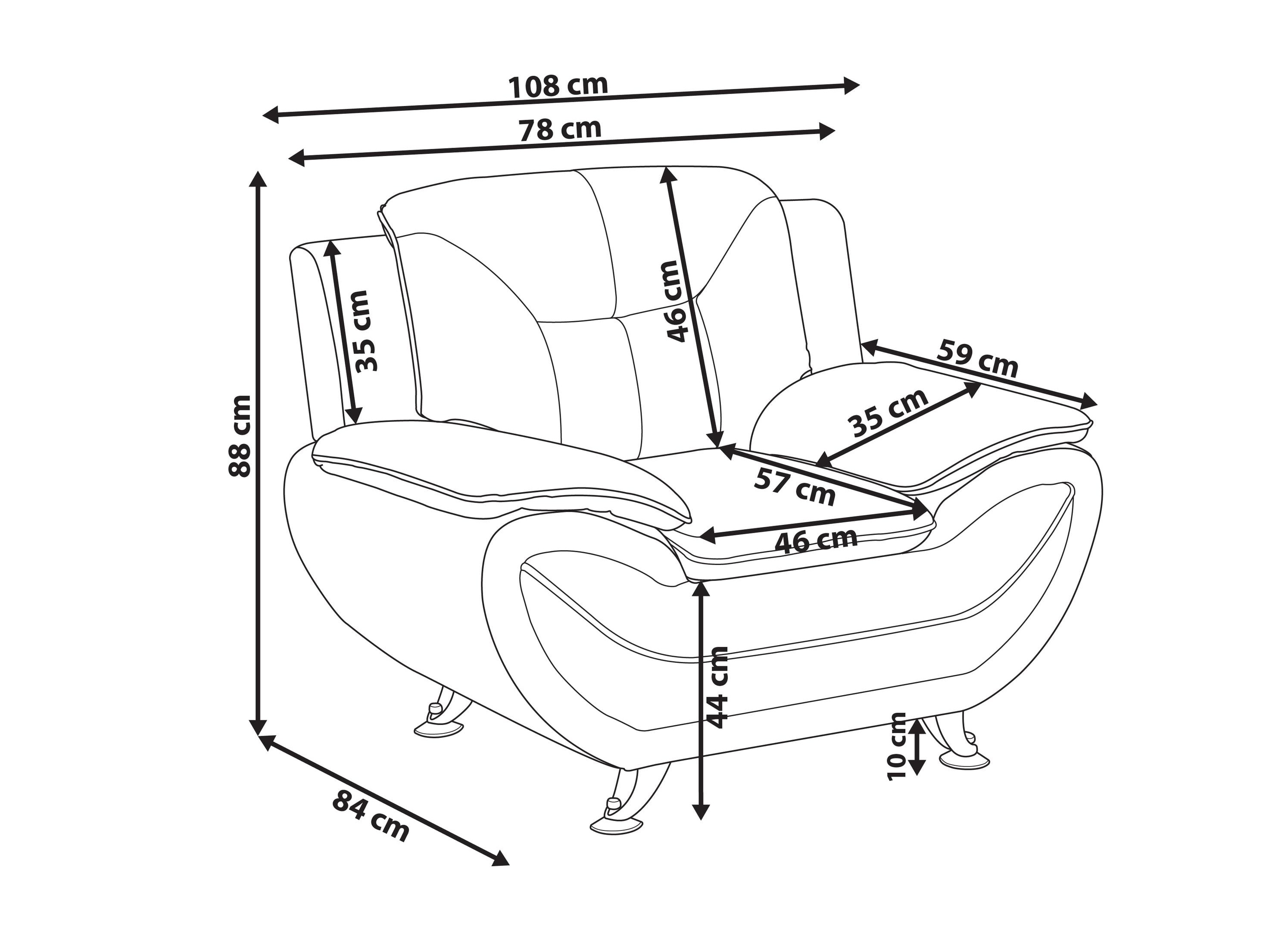 Fotelj Berwyn 1092 (Siva)