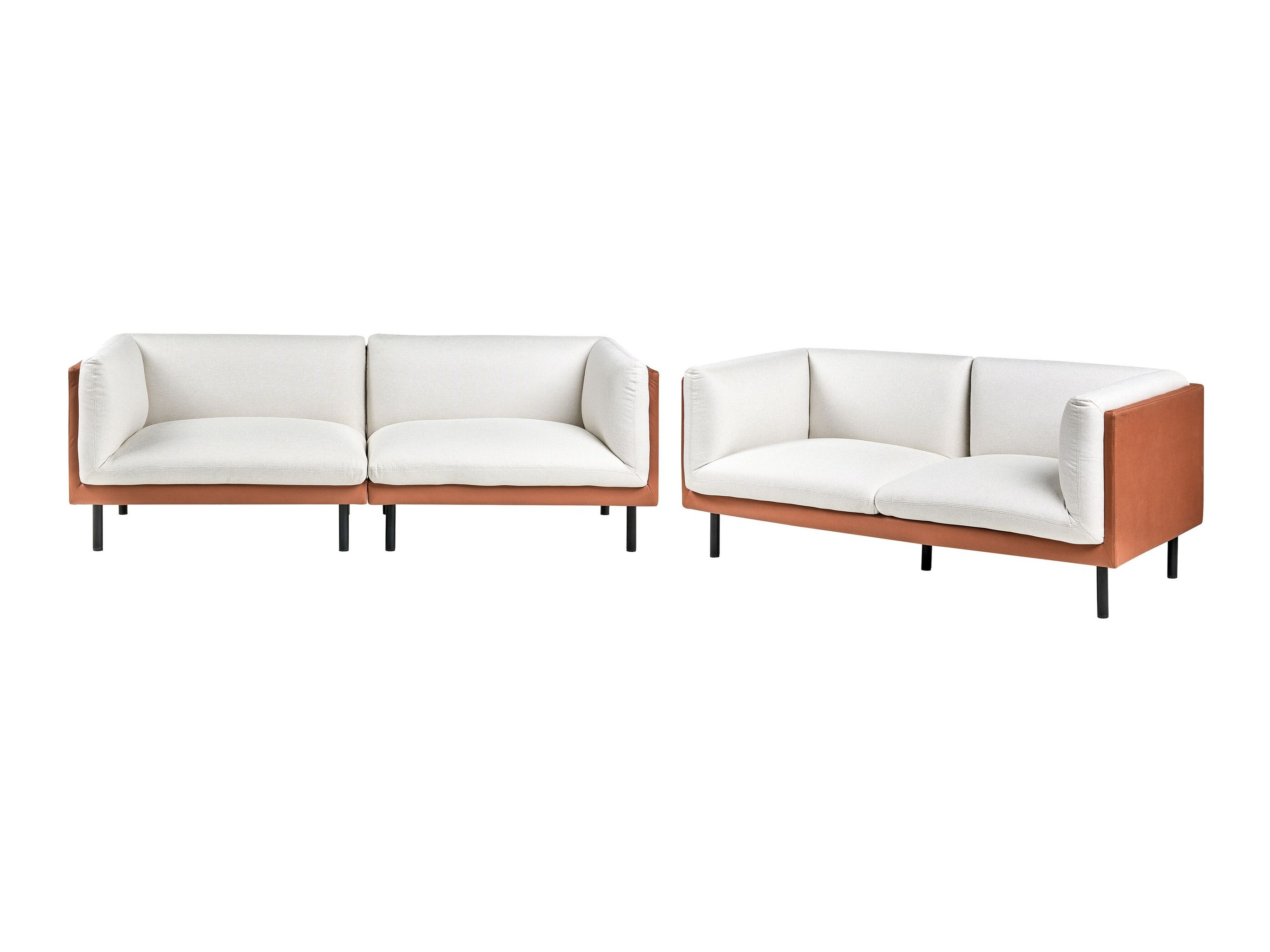 Komplet oblazinjenega pohištva Berwyn 3085 (Bela + Rjava)