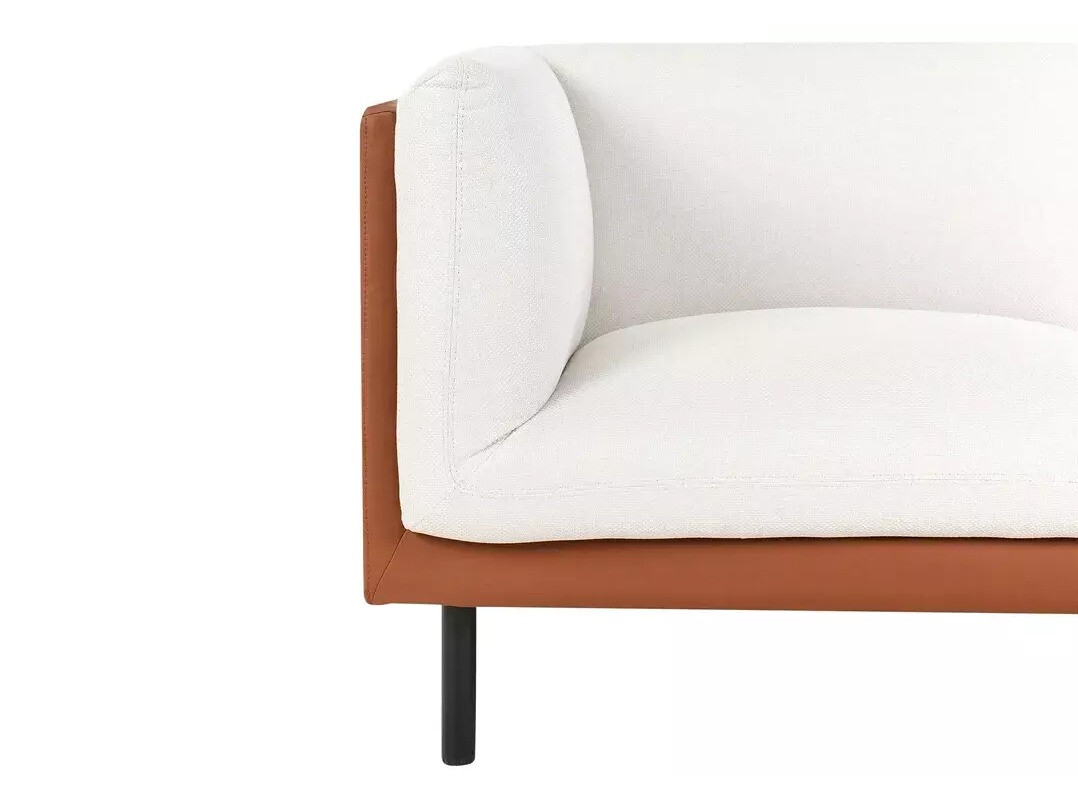 Komplet oblazinjenega pohištva Berwyn 3085 (Bela + Rjava)