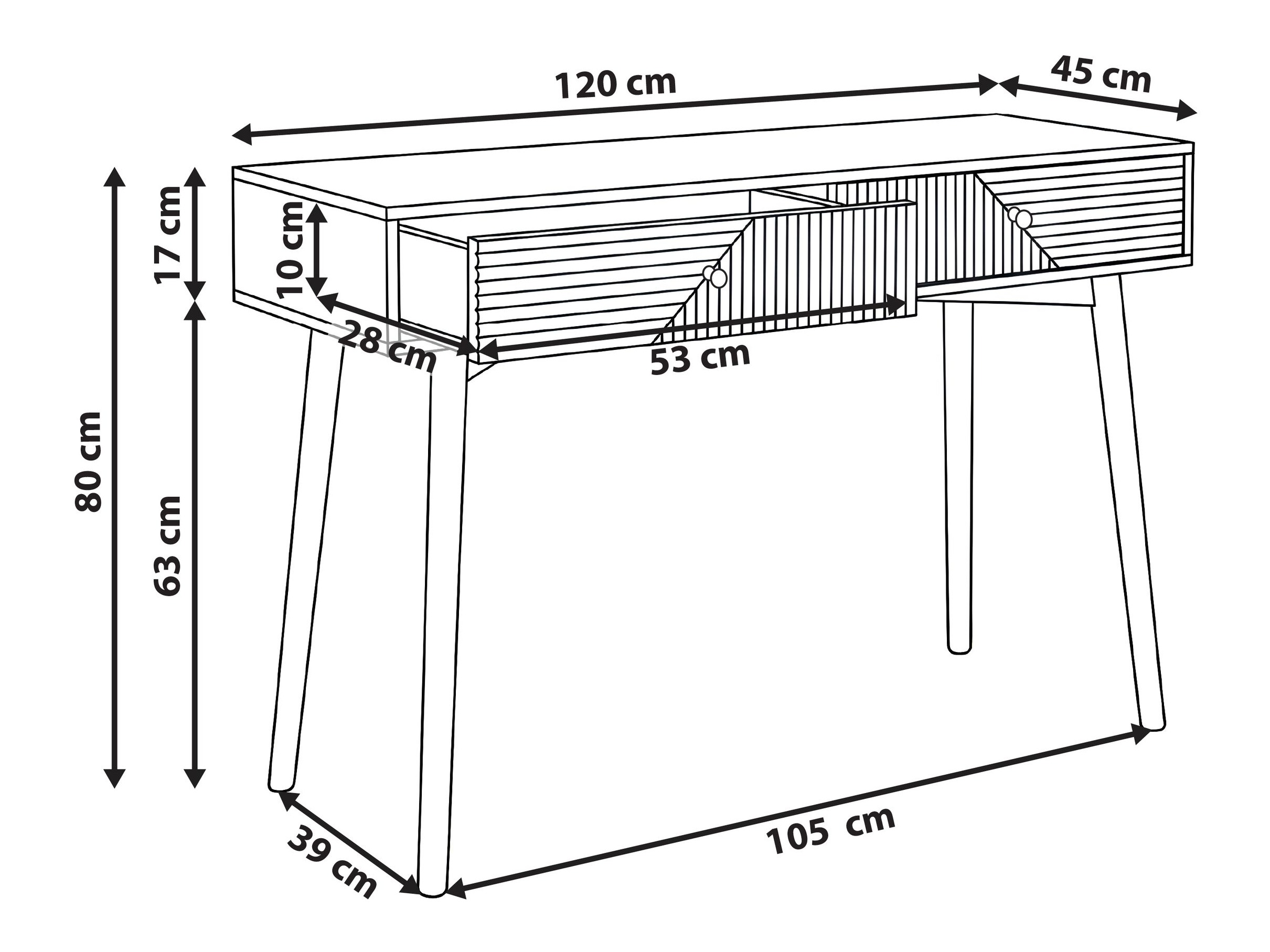 Konzolna miza Fivnole 104