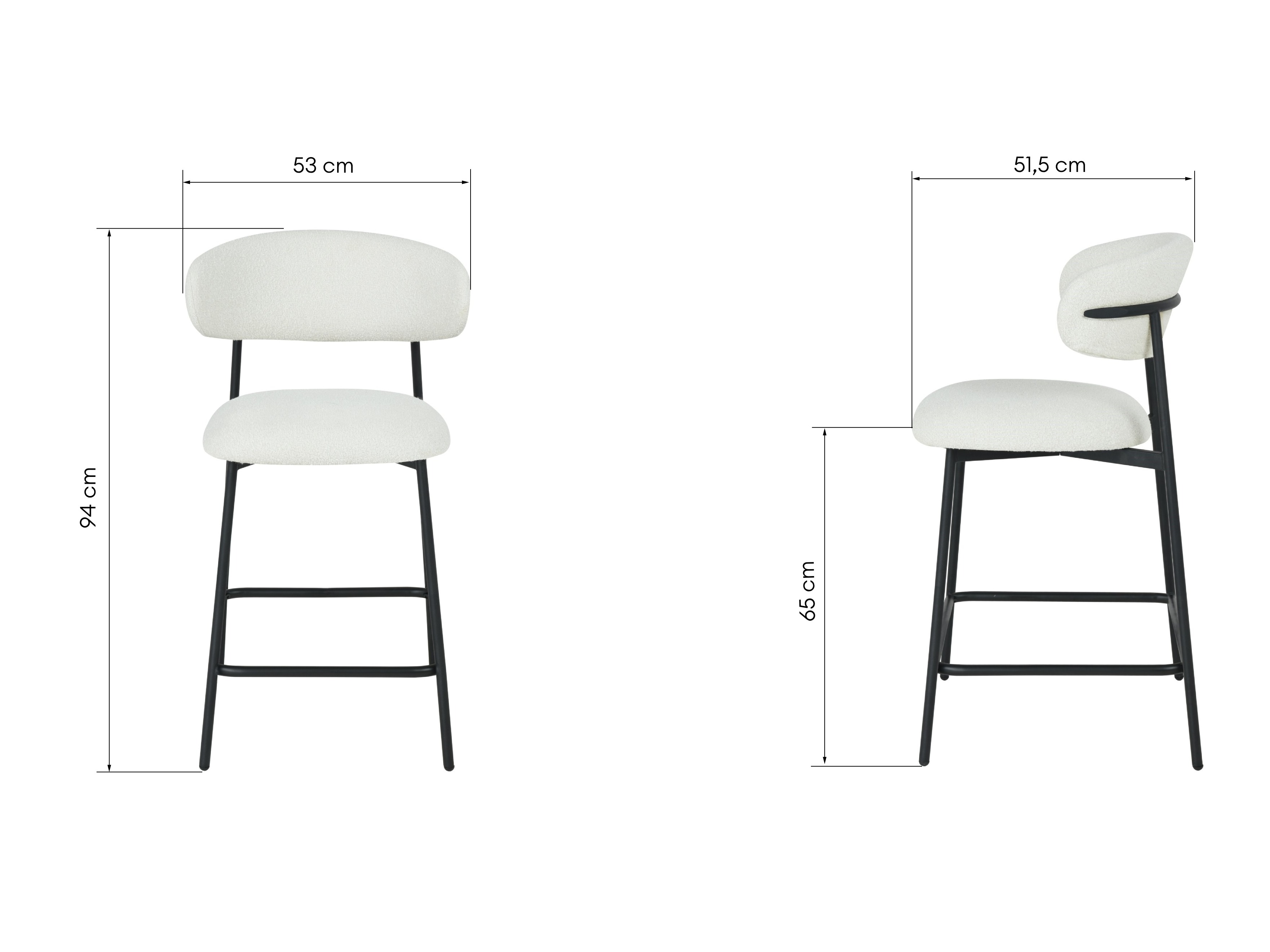 Srednje visok barski stol SL5377 s poškodovano embalažo