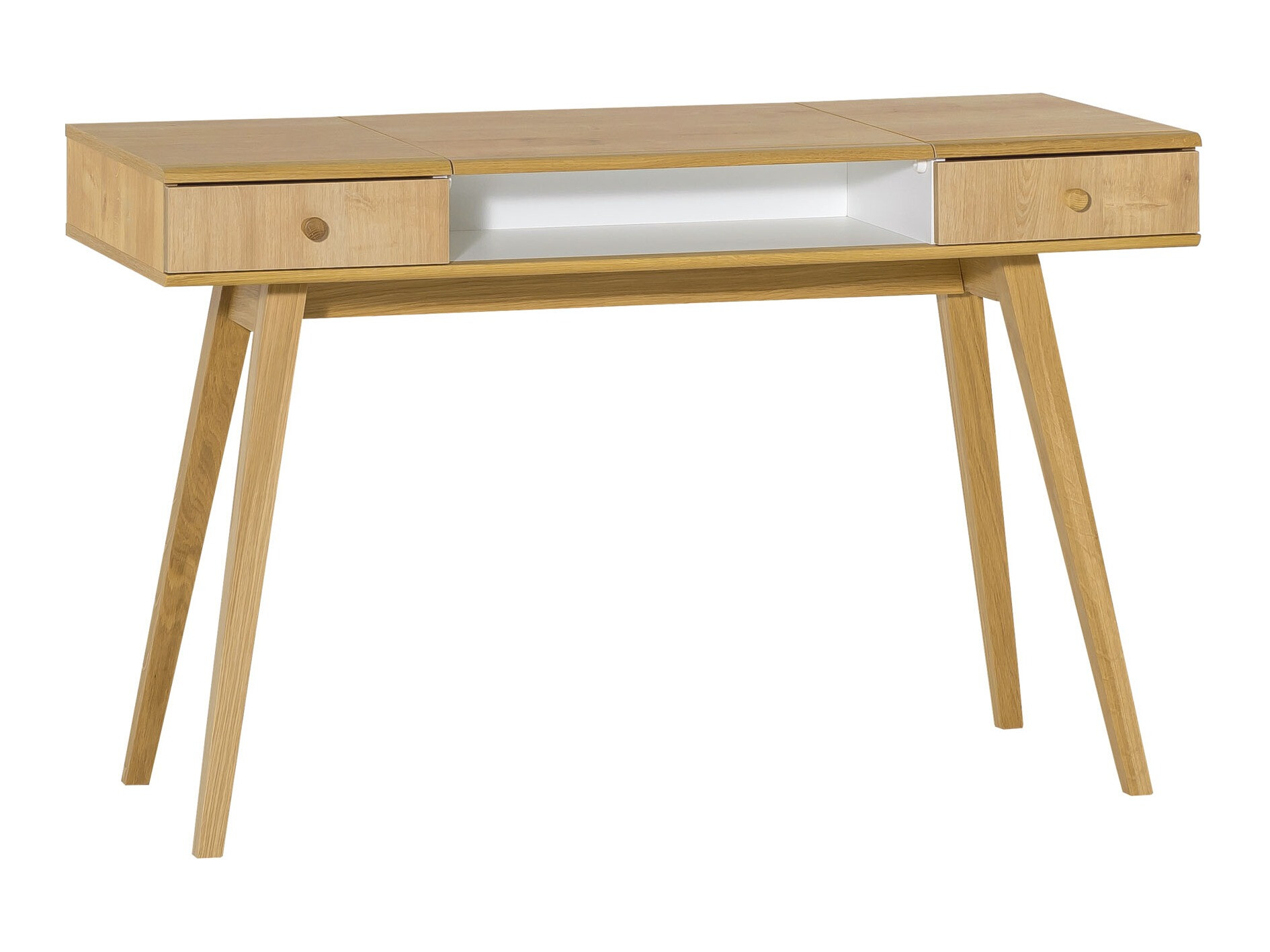 Toaletna mizica Ruvruvi 100 (Bela + Hrast)