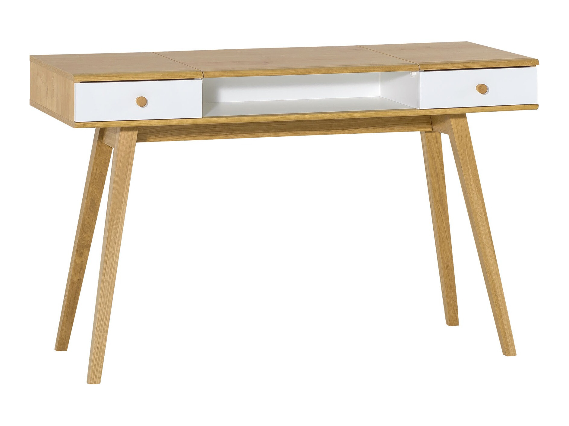 Toaletna mizica Ruvruvi 100 (Bela + Hrast)