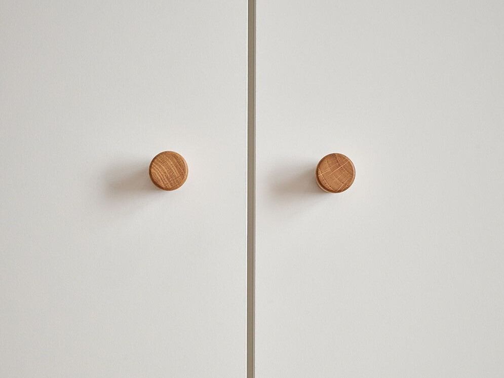 Garderobna omara Ruvruvi 101 (Bela + Hrast)