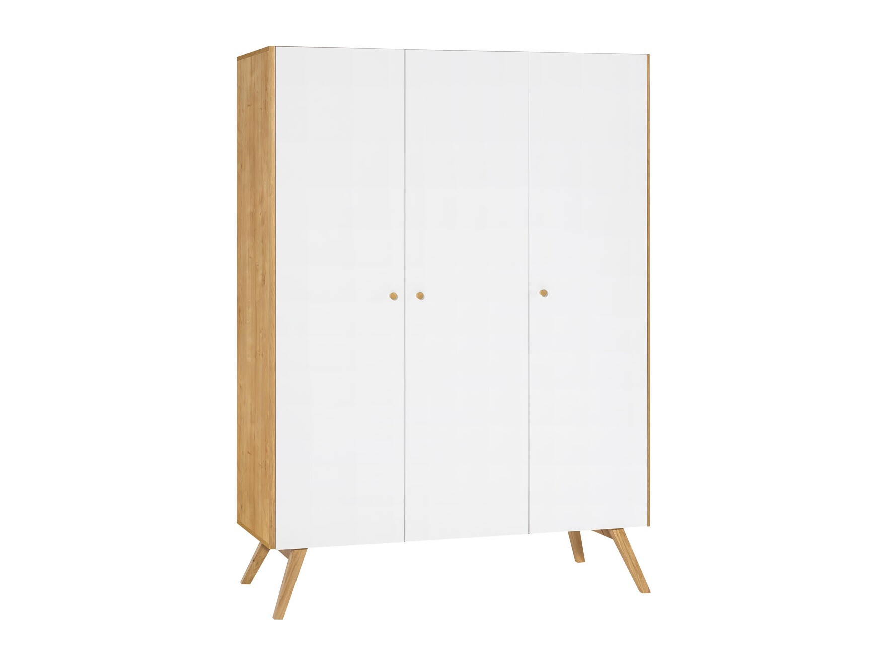 Garderobna omara Ruvruvi 102 (Bela + Hrast)