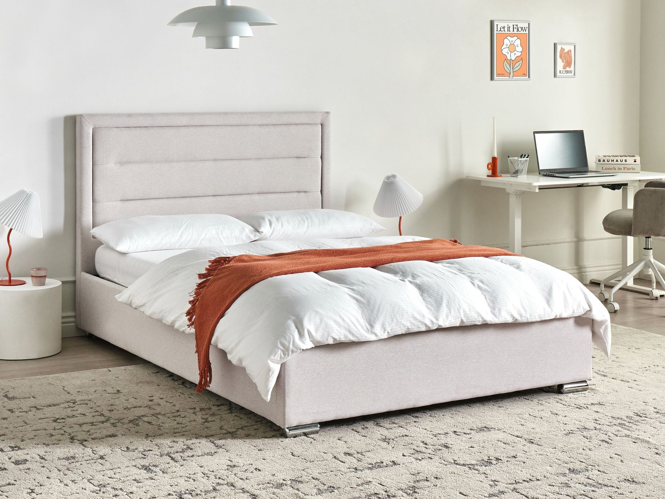 Postelja Berwyn 1218 (Svetlo bež)