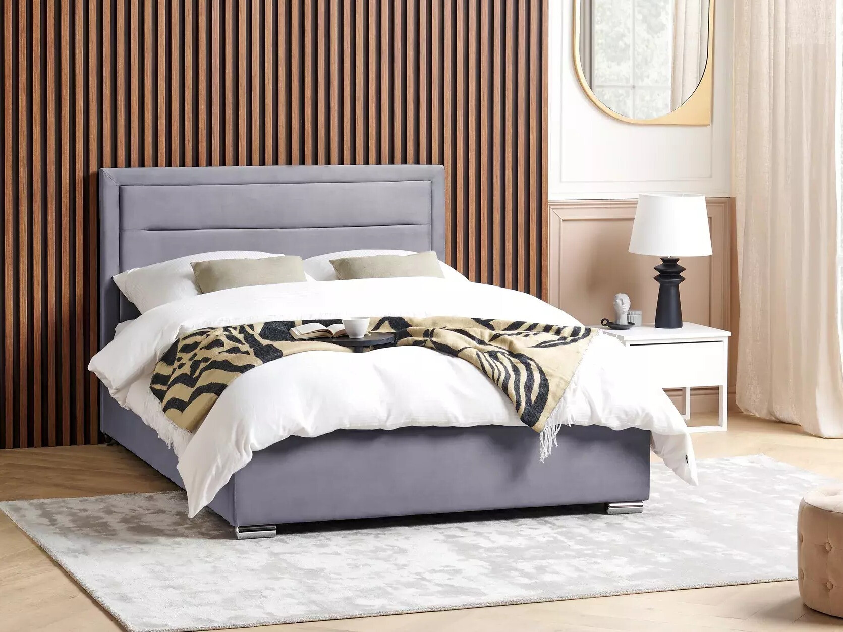 Postelja Berwyn 1218 (Temno siva)