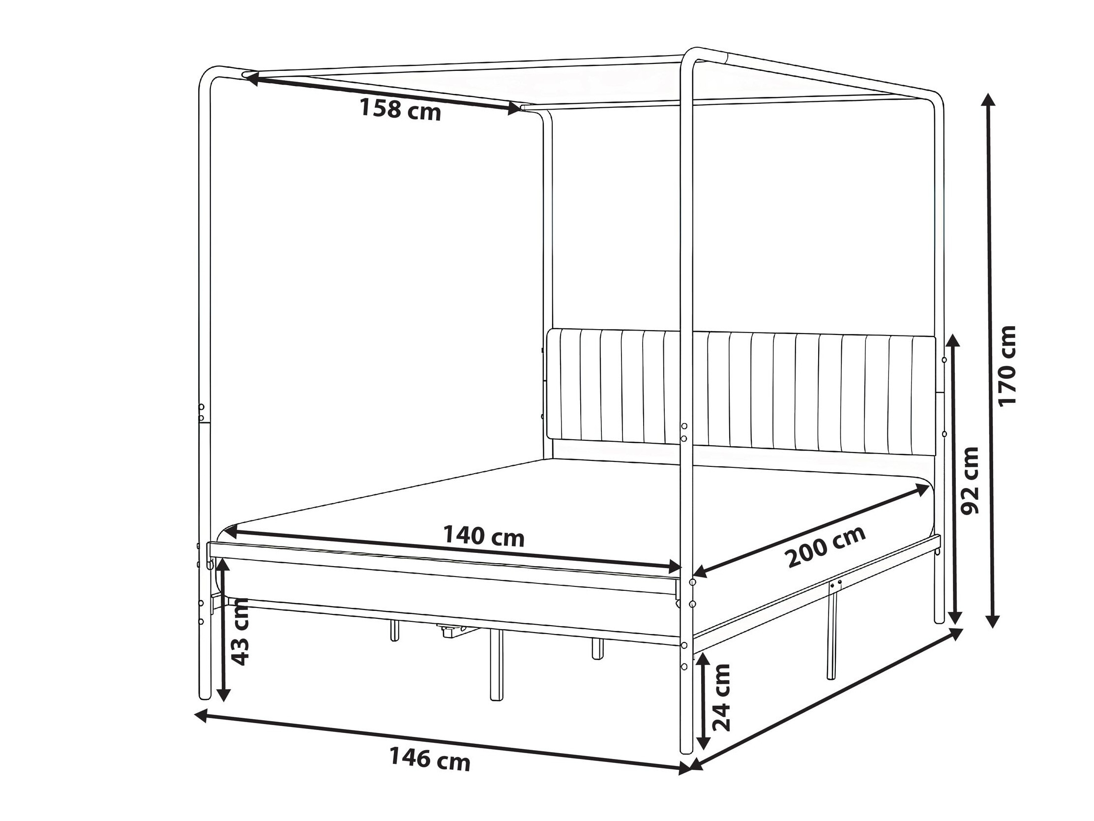 Postelja Berwyn 3120