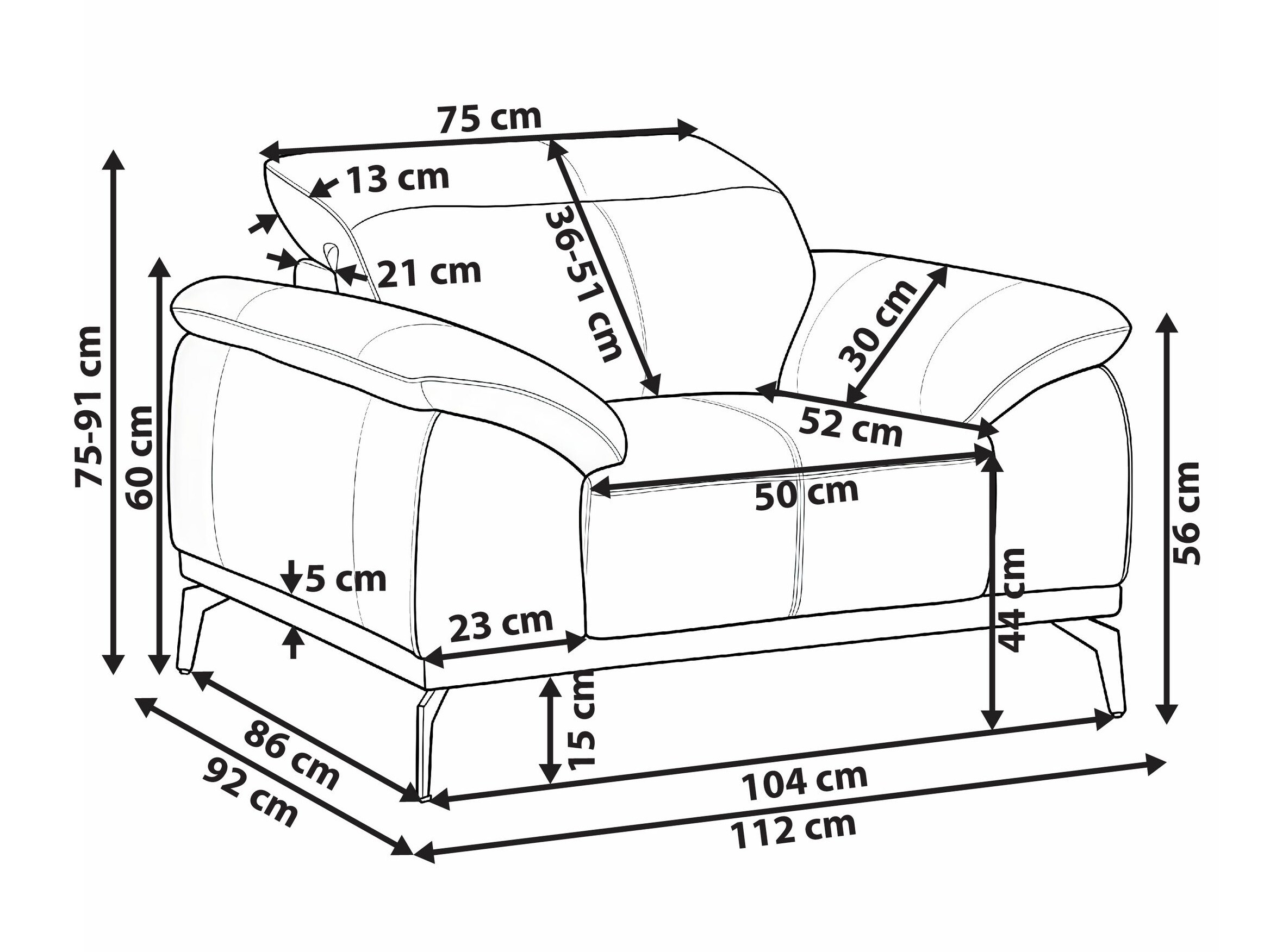 Fotelj Berwyn 3124 (Bež)