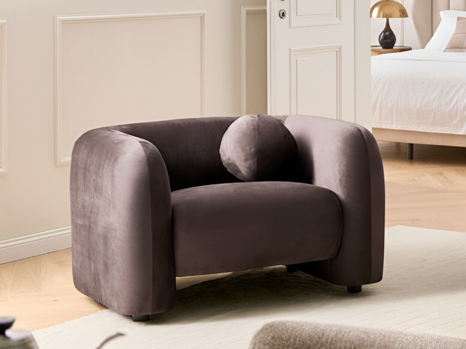 Fotelj Veselme 100 (Temno rjava)