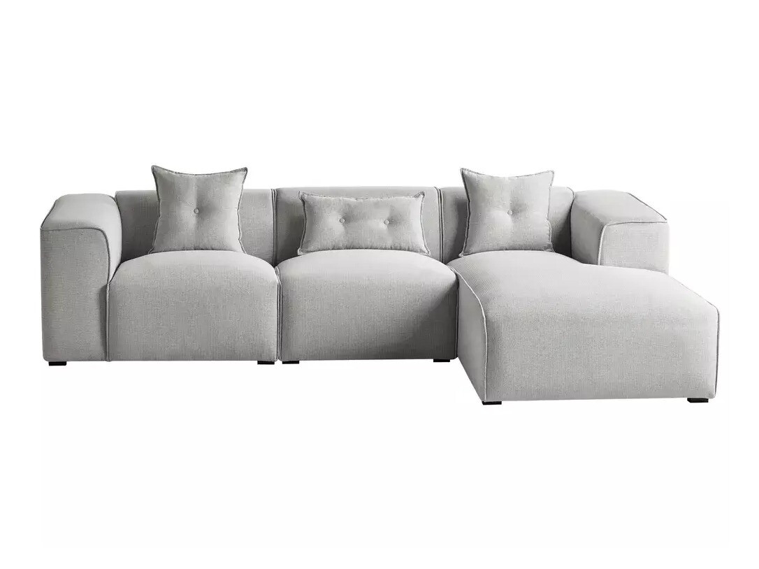 Kotna garnitura Berwyn 1311 (Svetlo siva)