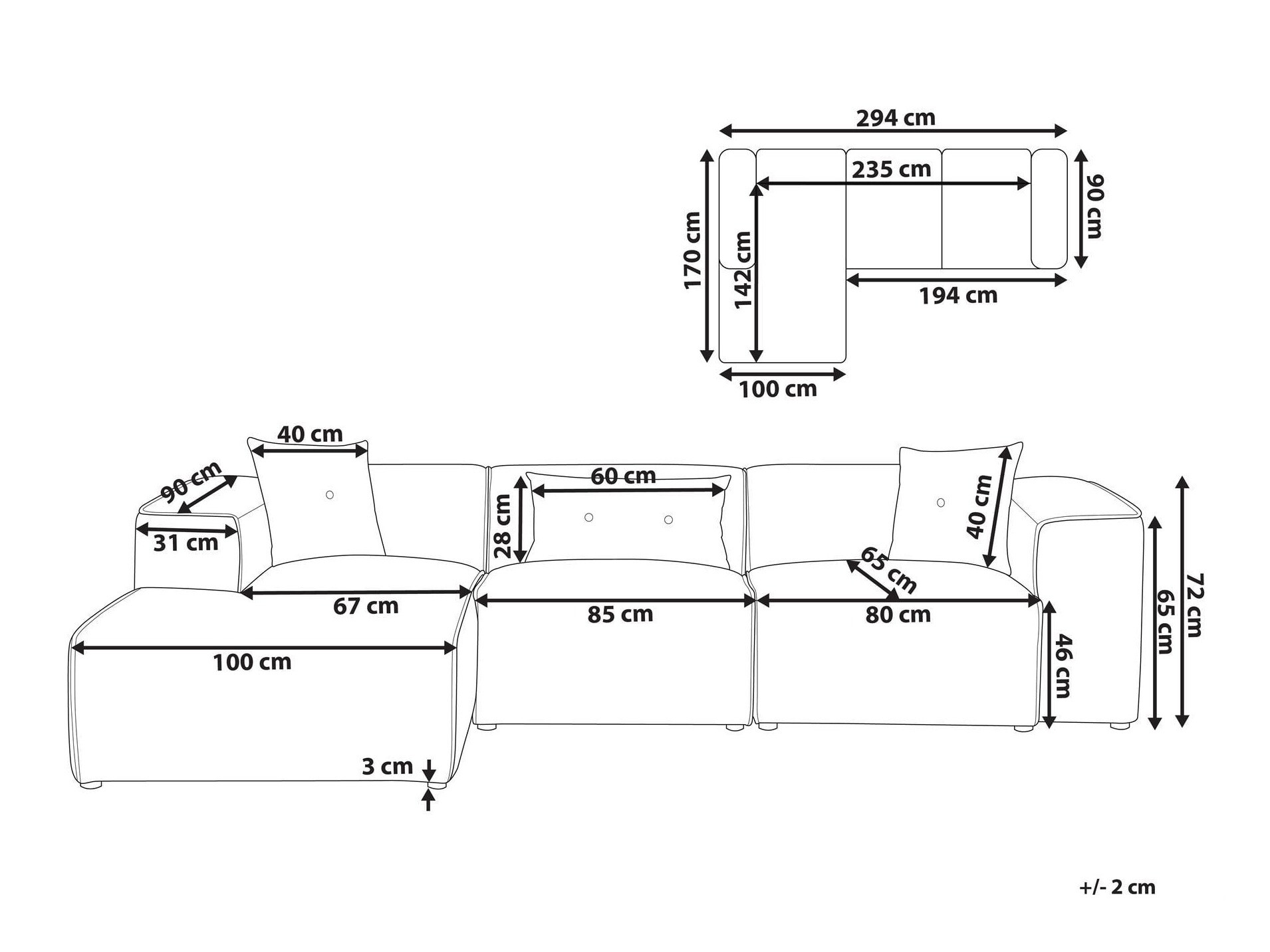 Kotna garnitura Berwyn 3121 (Bela)