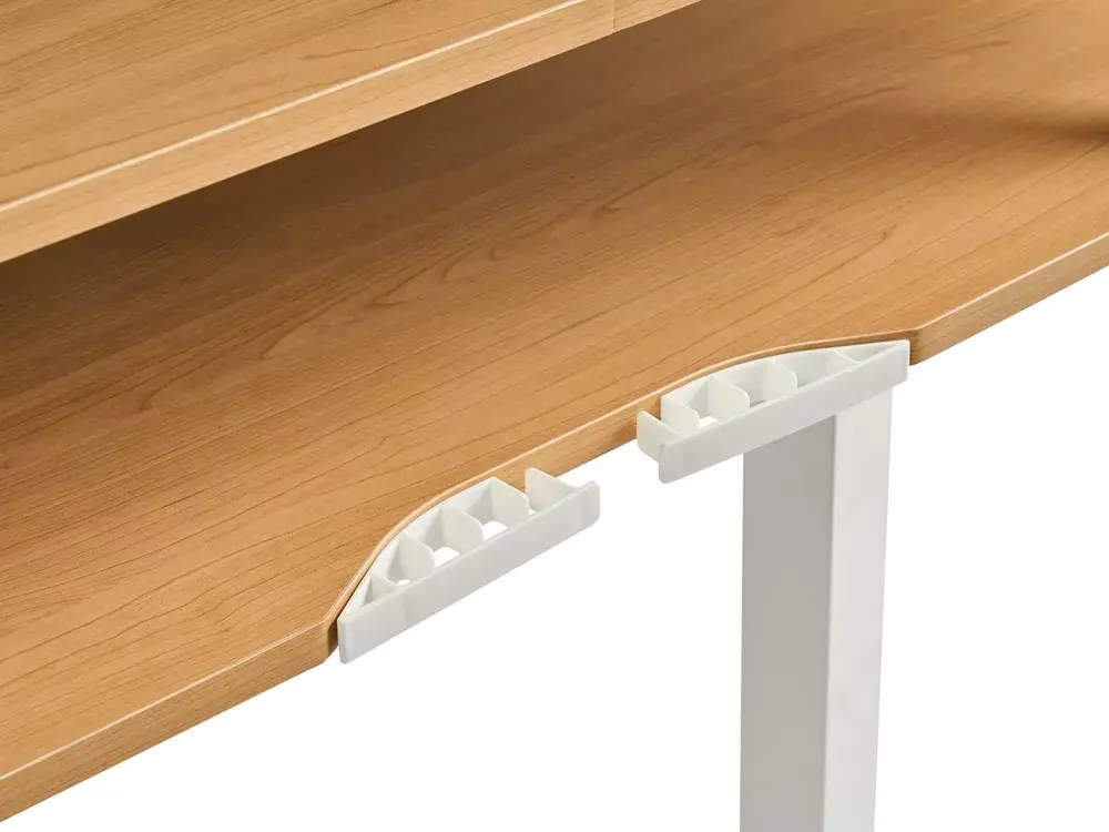 Dvižna pisalna miza Berwyn 3128 (Bela + Svetel les)