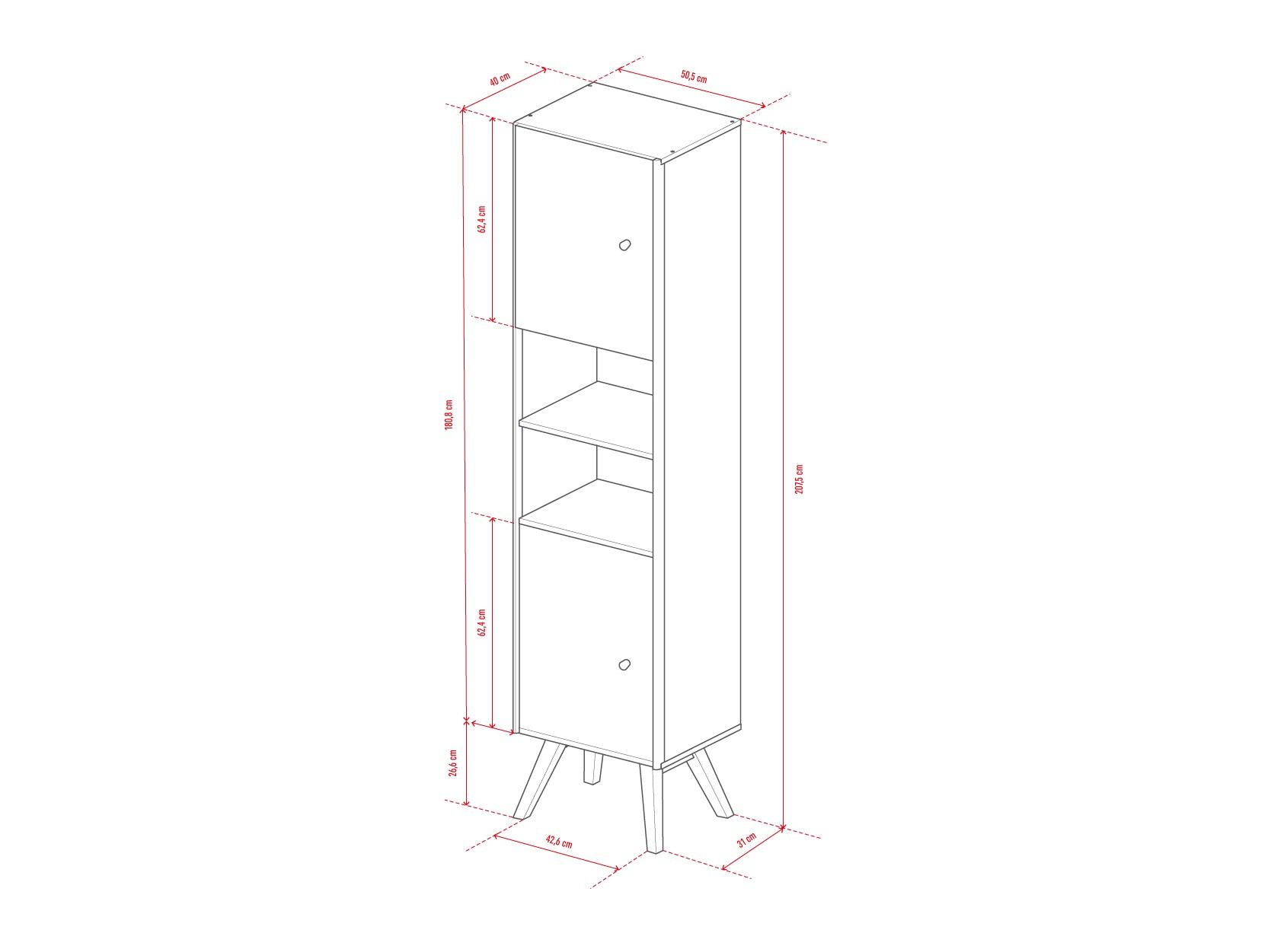 Regal Ruvruvi 106 (Bela + Hrast)