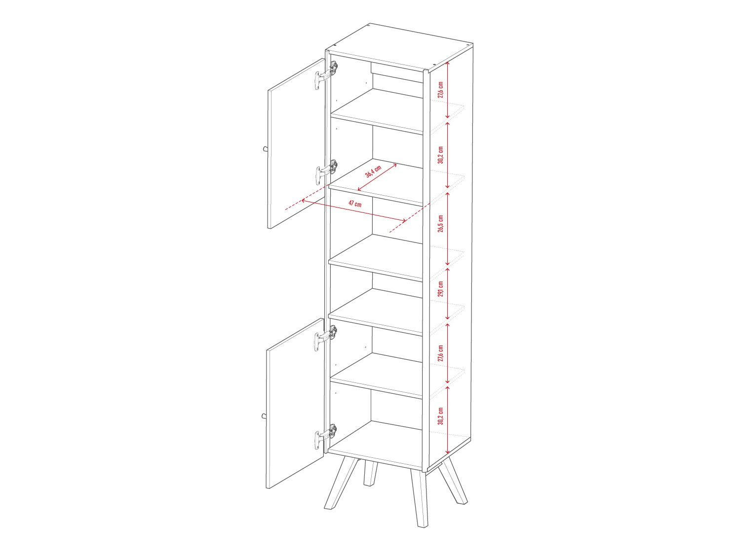 Regal Ruvruvi 106 (Bela + Hrast)