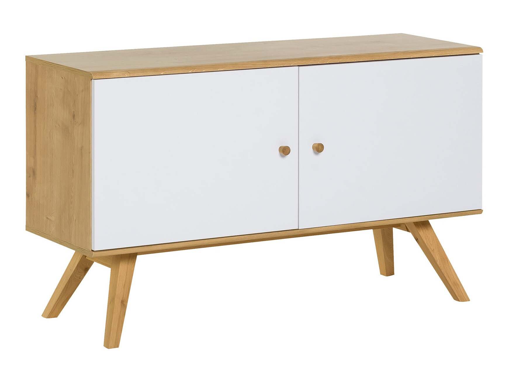 TV-omarica Ruvruvi 108 (Bela + Hrast)