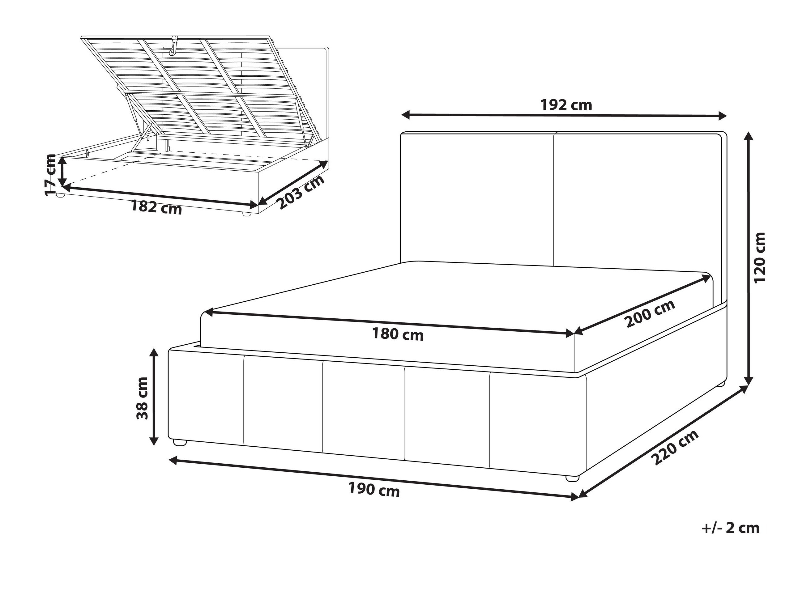 Postelja Berwyn 3133 (Bela)