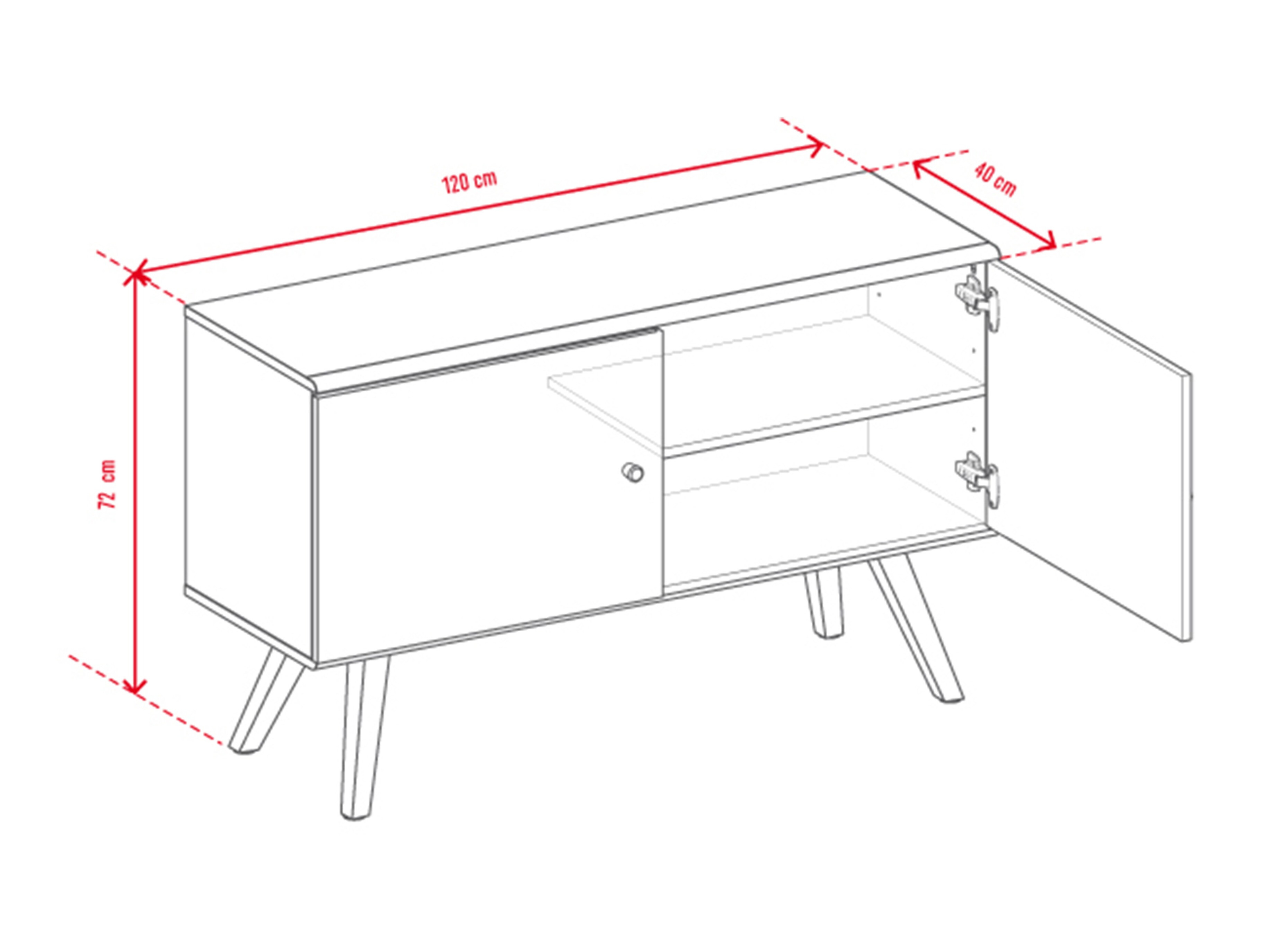 TV-omarica Ruvruvi 108 (Hrast)