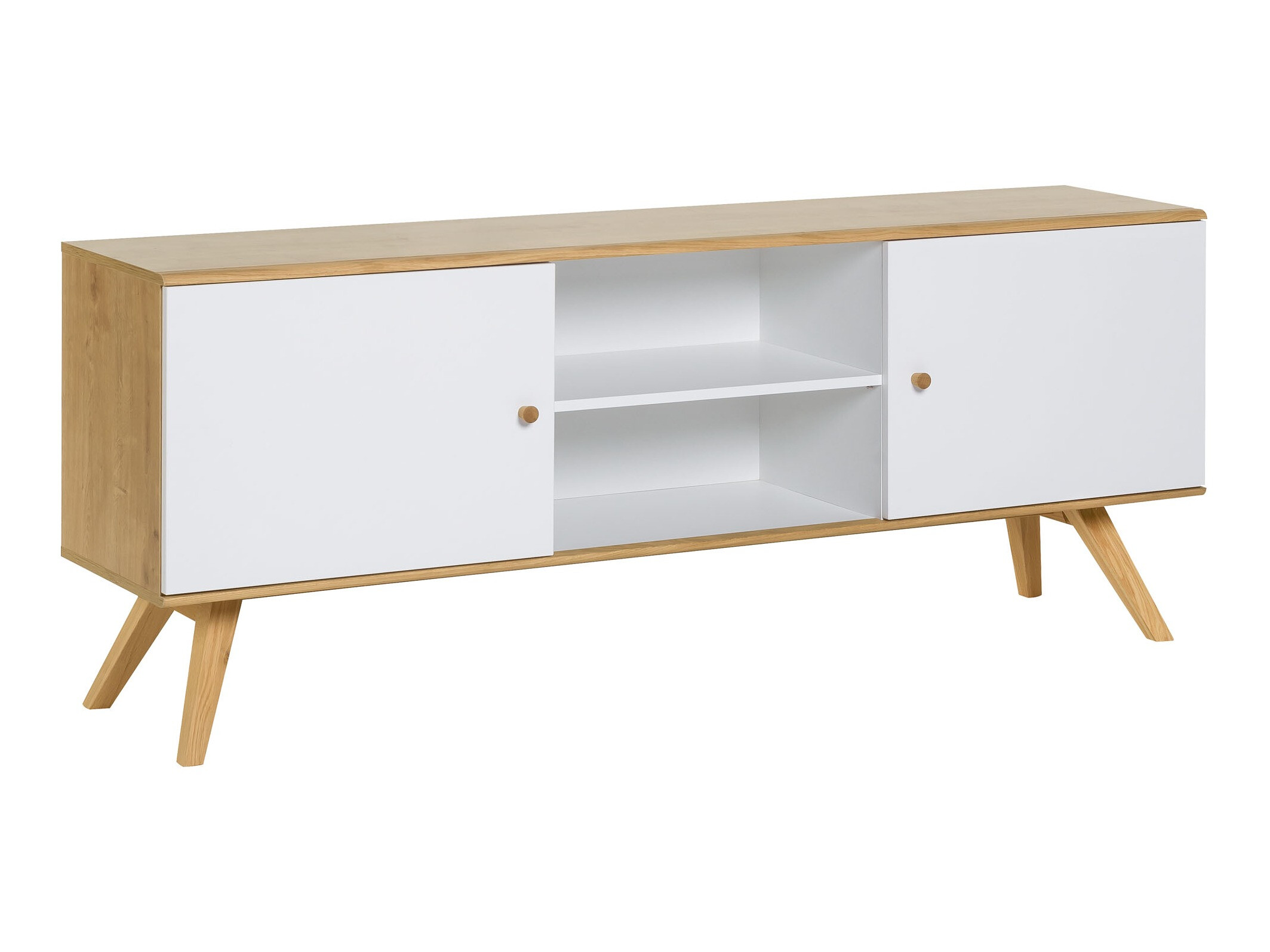 TV-omarica Ruvruvi 109 (Bela + Hrast)